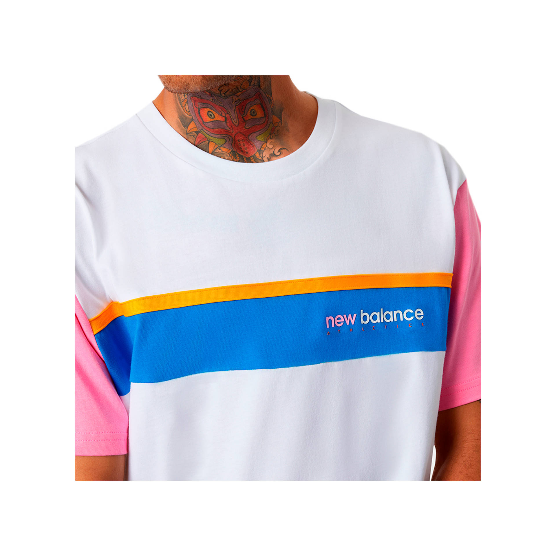 New Balance Camiseta Hombre NB Athletics Amplified Linear Tee 04 New Balance Camiseta Hombre NB Athletics Amplified Linear Tee 04