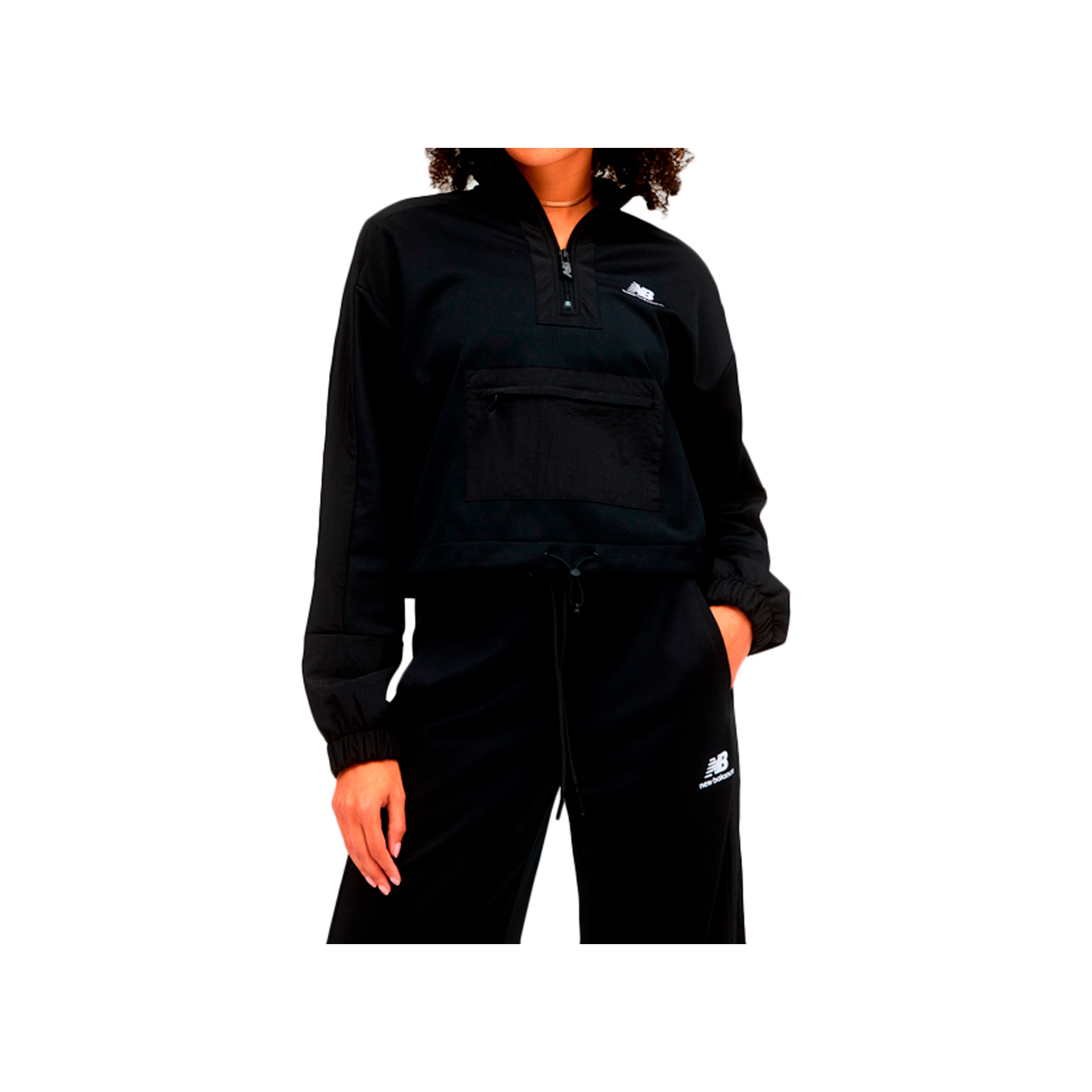 New Balance Chaqueta Mujer NB Athletics Amplified Qtr Zip vista frontal New Balance Chaqueta Mujer NB Athletics Amplified Qtr Zip vista frontal