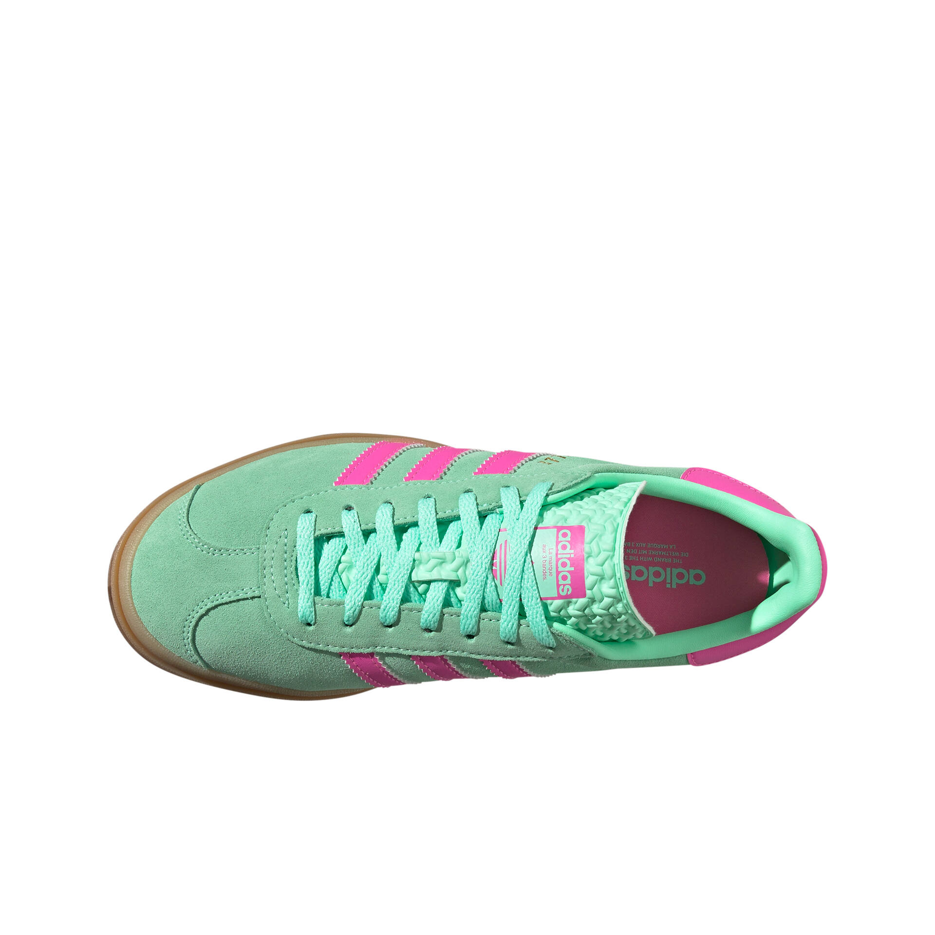 adidas Zapatillas Mujer GAZELLE BOLD W vista frontal girada 45º adidas Zapatillas Mujer GAZELLE BOLD W vista frontal girada 45º