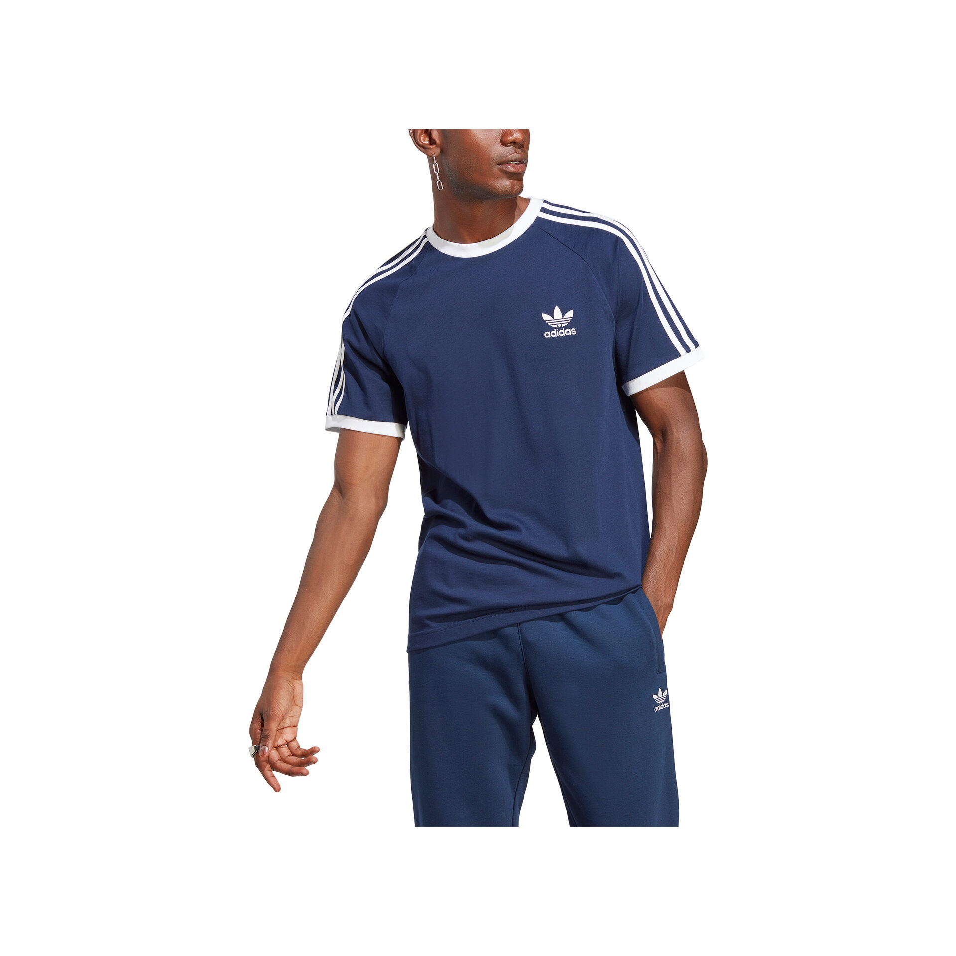 adidas Camiseta Hombre 3-STRIPES TEE vista trasera adidas Camiseta Hombre 3-STRIPES TEE vista trasera