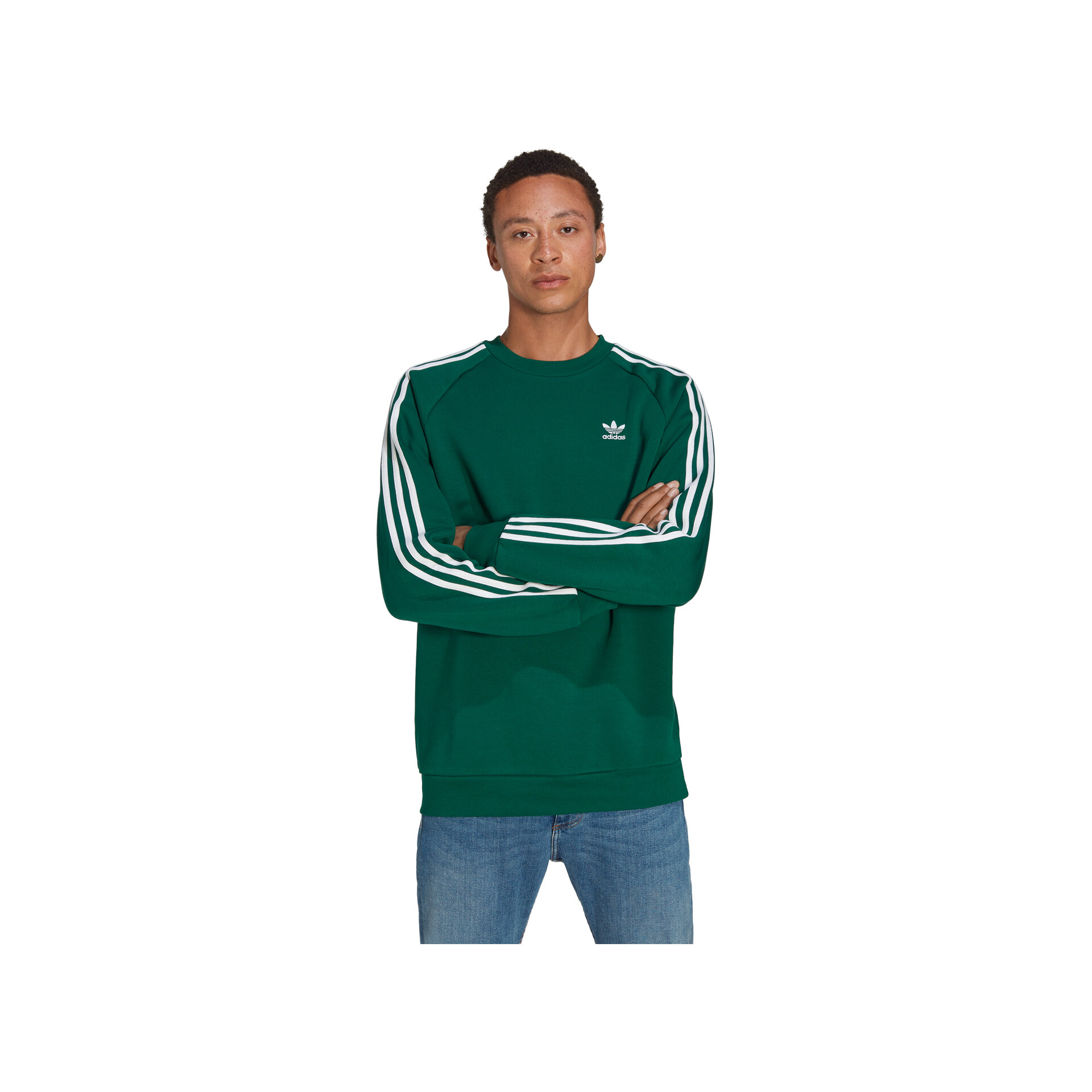 adidas Sudadera Hombre 3-STRIPES CREW vista trasera adidas Sudadera Hombre 3-STRIPES CREW vista trasera