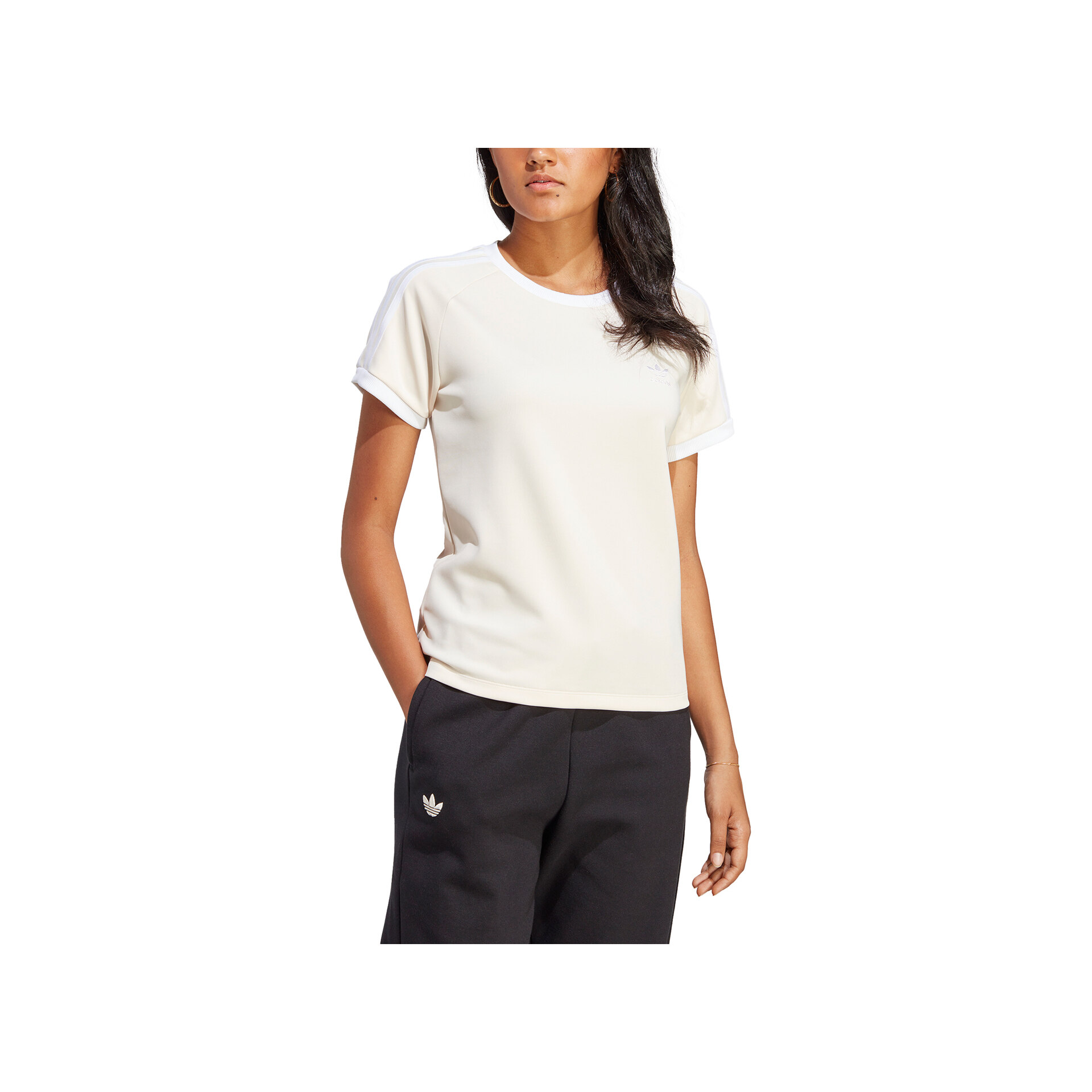 adidas Camiseta Mujer SLIM 3 STR TEE vista trasera adidas Camiseta Mujer SLIM 3 STR TEE vista trasera