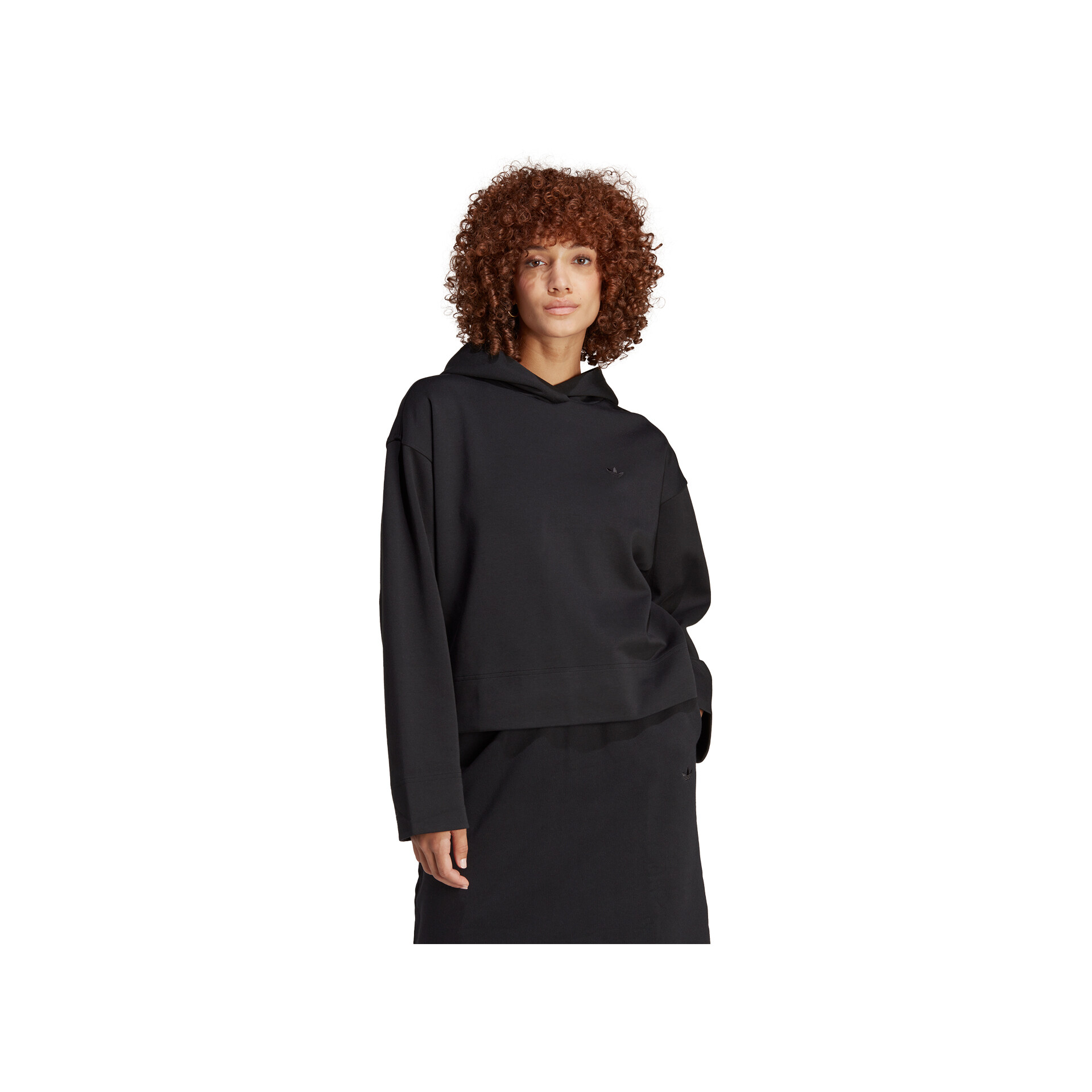 adidas Sudadera Mujer ESS SHORT HOODY vista trasera adidas Sudadera Mujer ESS SHORT HOODY vista trasera