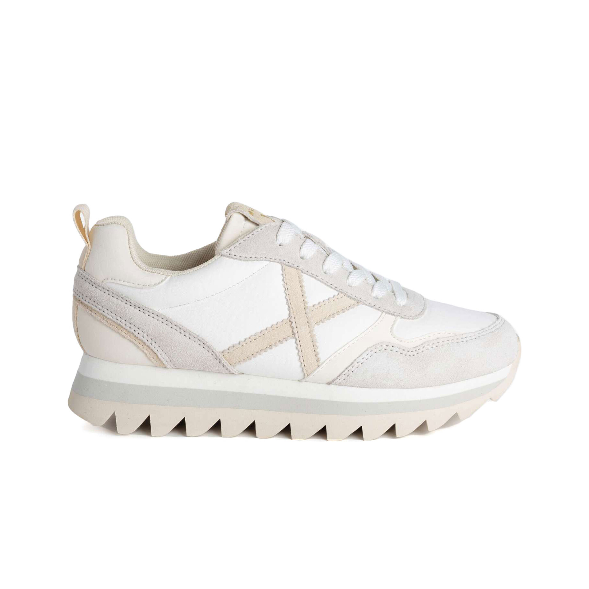 Zapatilla Munich Ripple 27 beige para mujer-z