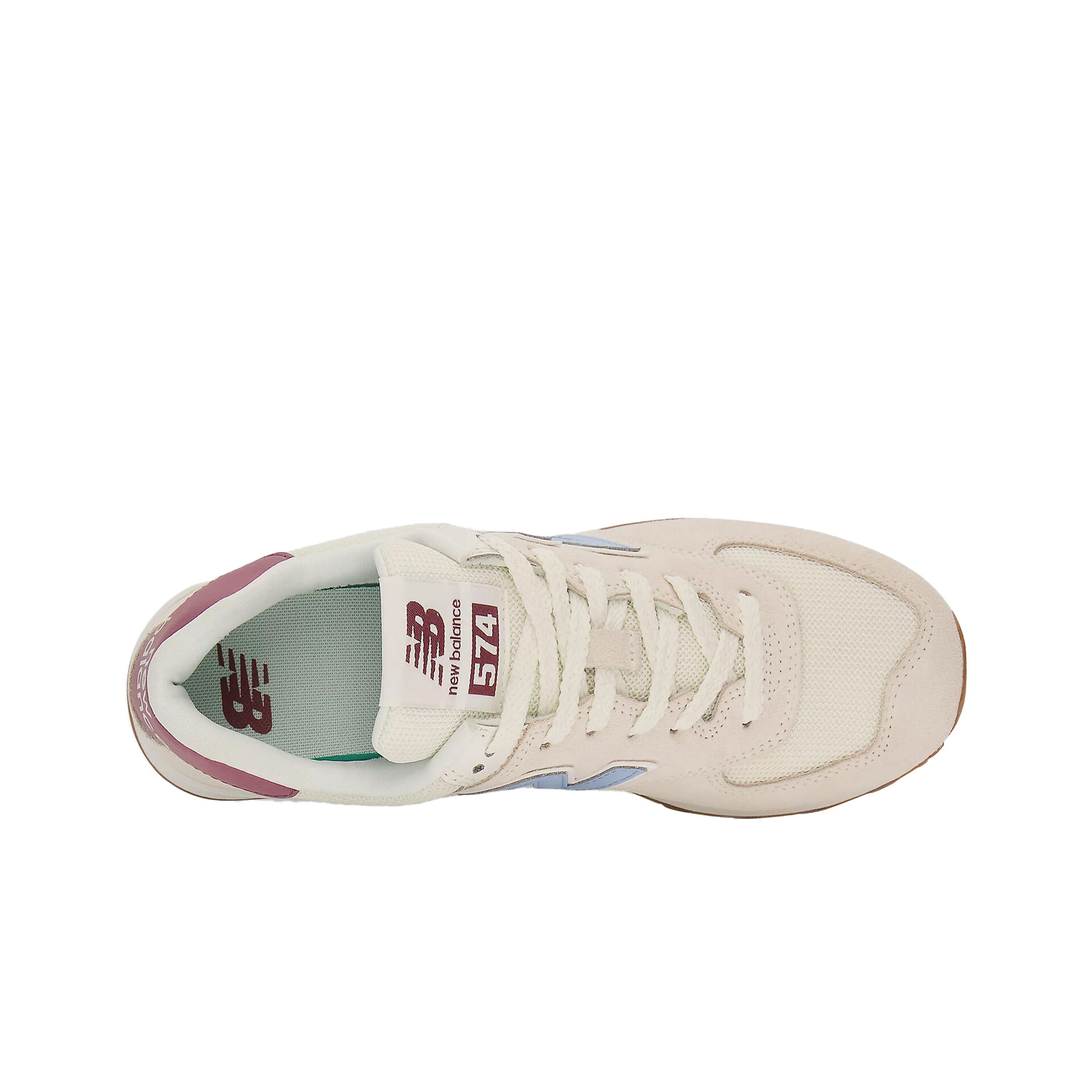 New Balance Zapatillas Mujer 574 vista frontal girada 45º New Balance Zapatillas Mujer 574 vista frontal girada 45º