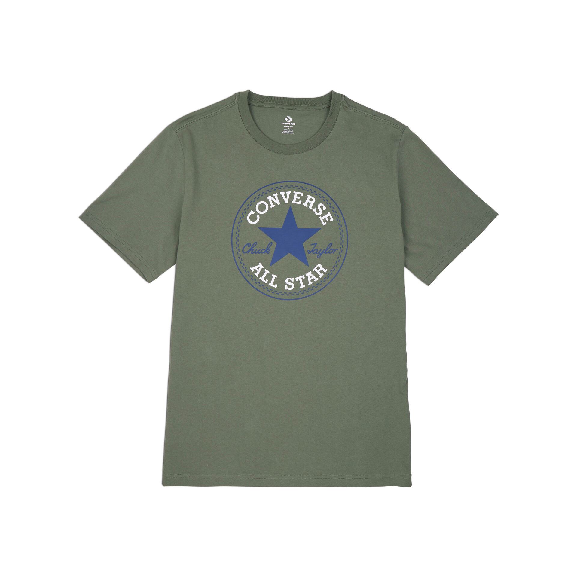 Converse Camiseta Hombre UNISEX CONVERSE GO-TO ALL STAR PATCH LOGO T-SHIRT vista frontal Converse Camiseta Hombre UNISEX CONVERSE GO-TO ALL STAR PATCH LOGO T-SHIRT vista frontal