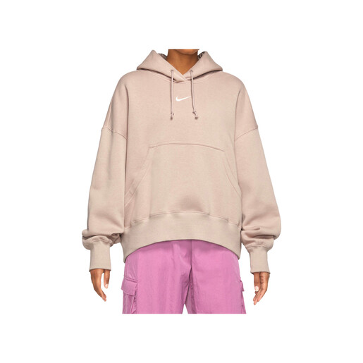 NIKE W NSW PHNX FLC OOS PO HOODIE beige