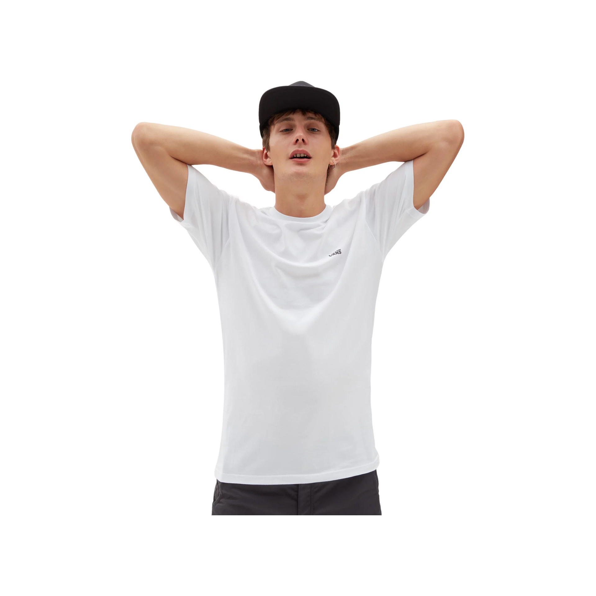 Vans Camiseta Hombre MN LEFT CHEST LOGO TEE vista trasera Vans Camiseta Hombre MN LEFT CHEST LOGO TEE vista trasera