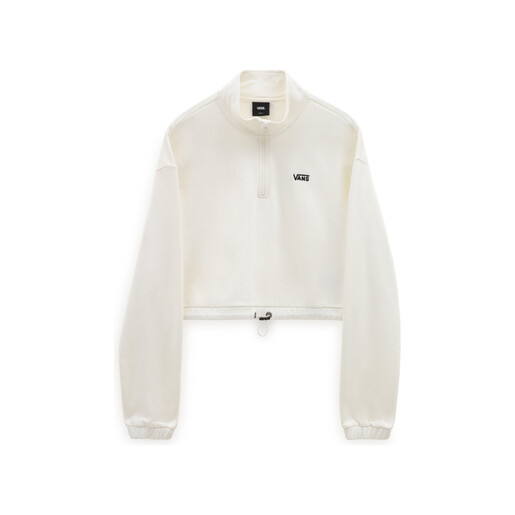 VANS WM LEFT CHEST HALF ZIP FLEECE blanco