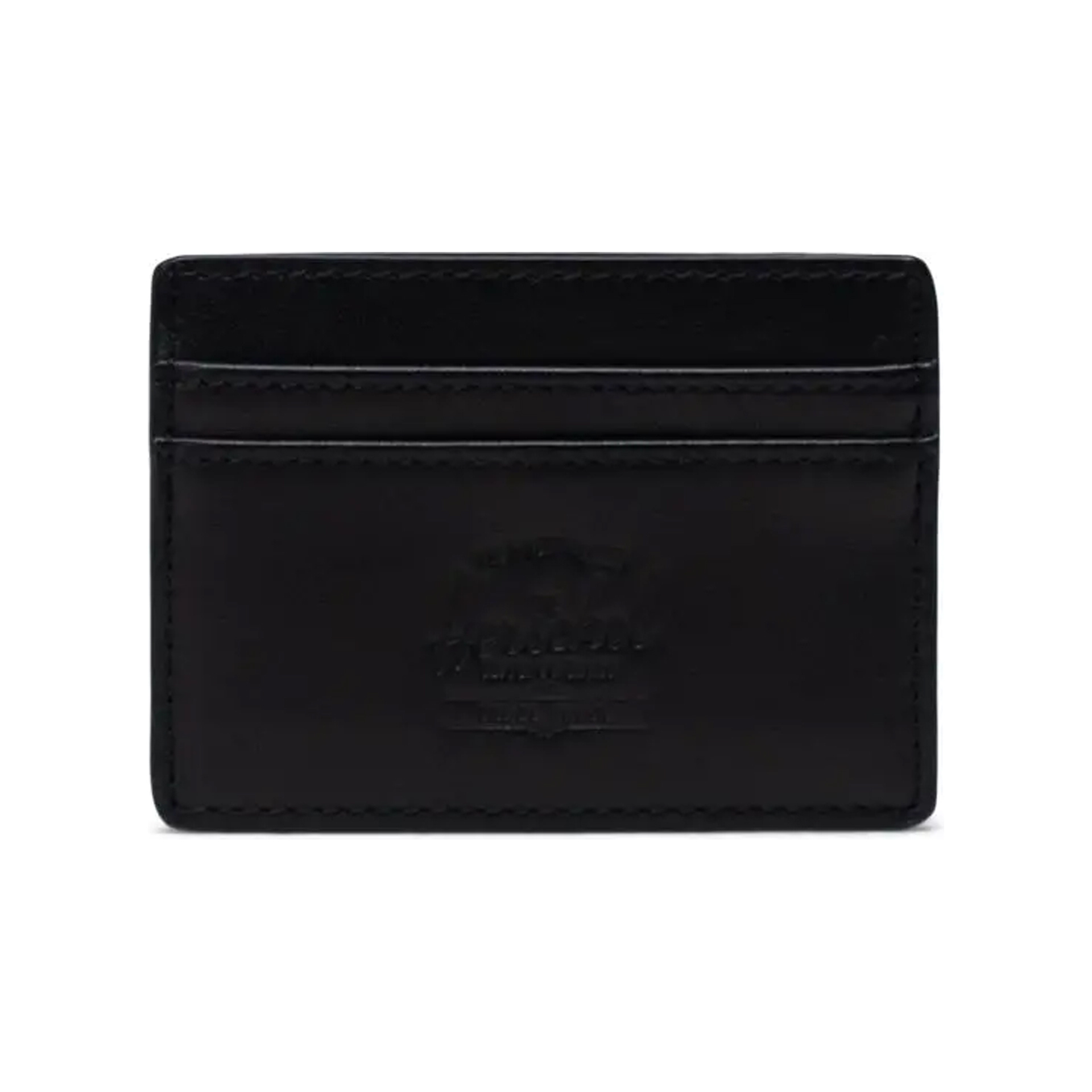 Herschel Cartera Charlie Leather RFID vista frontal Herschel Cartera Charlie Leather RFID vista frontal