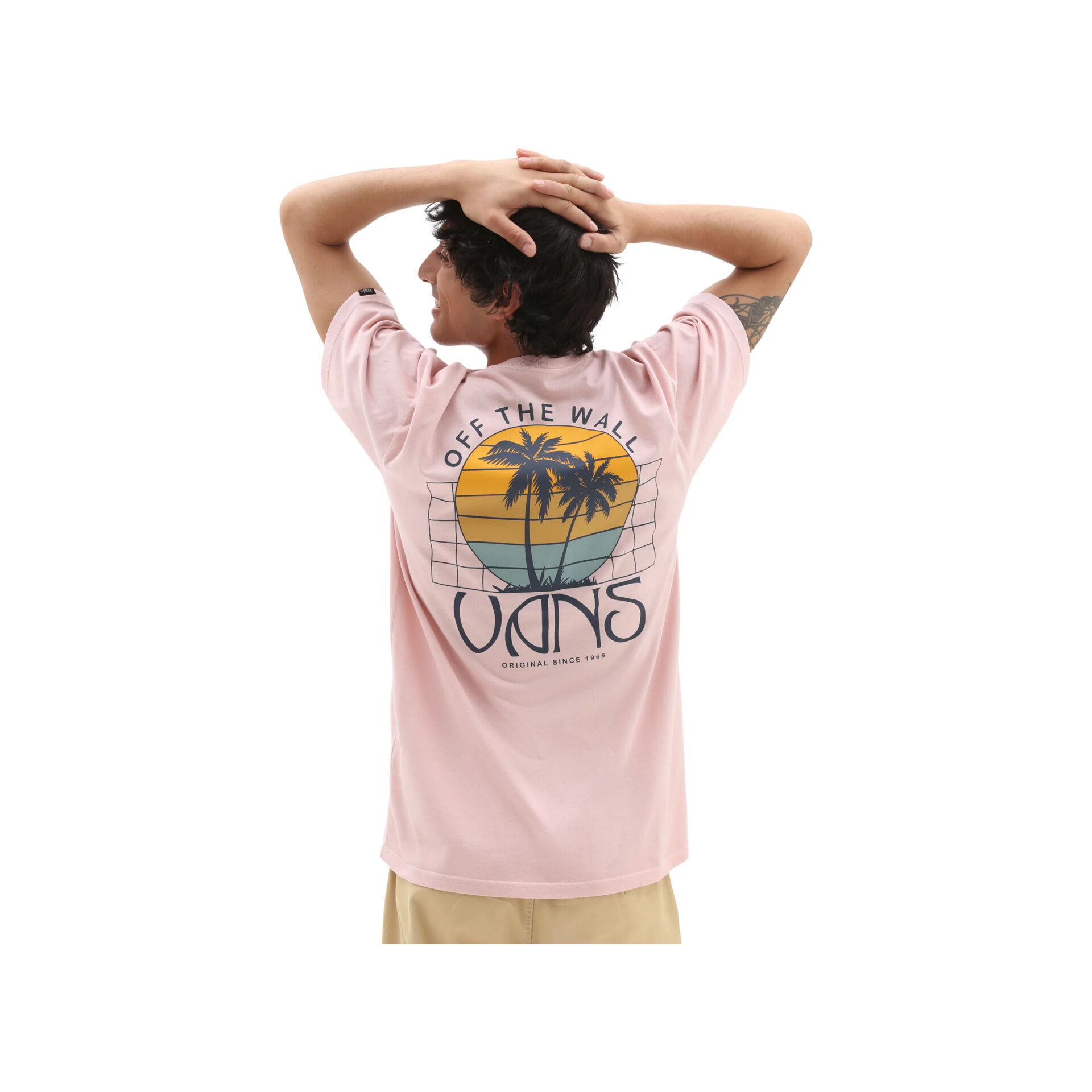 Vans Camiseta Hombre SUNSET DUAL PALM VINTAGE SS TEE 03 Vans Camiseta Hombre SUNSET DUAL PALM VINTAGE SS TEE 03
