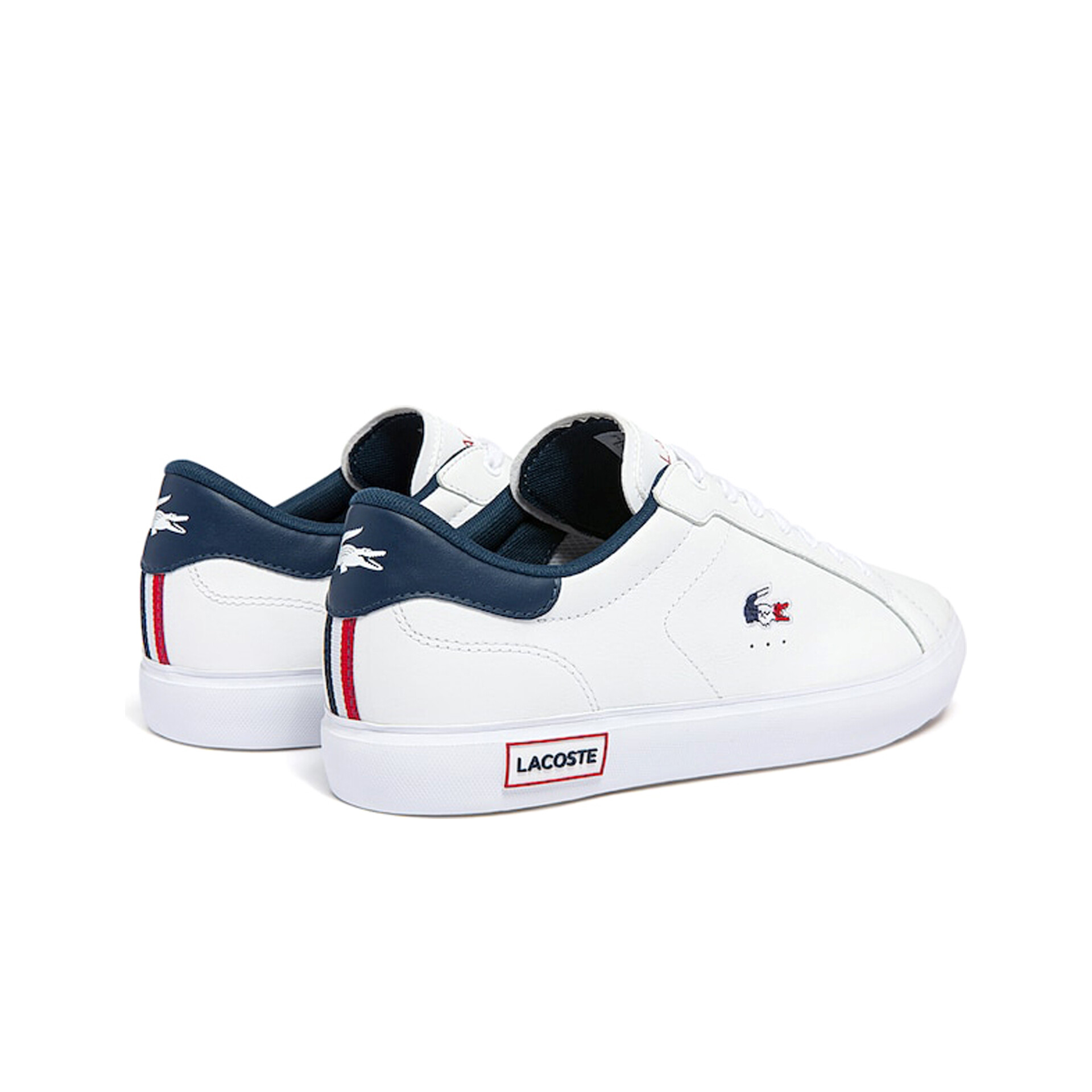 Lacoste Zapatillas Hombre POWERCOURT LEATHER TRICOLOR SNEAKERS lateral interior Lacoste Zapatillas Hombre POWERCOURT LEATHER TRICOLOR SNEAKERS lateral interior