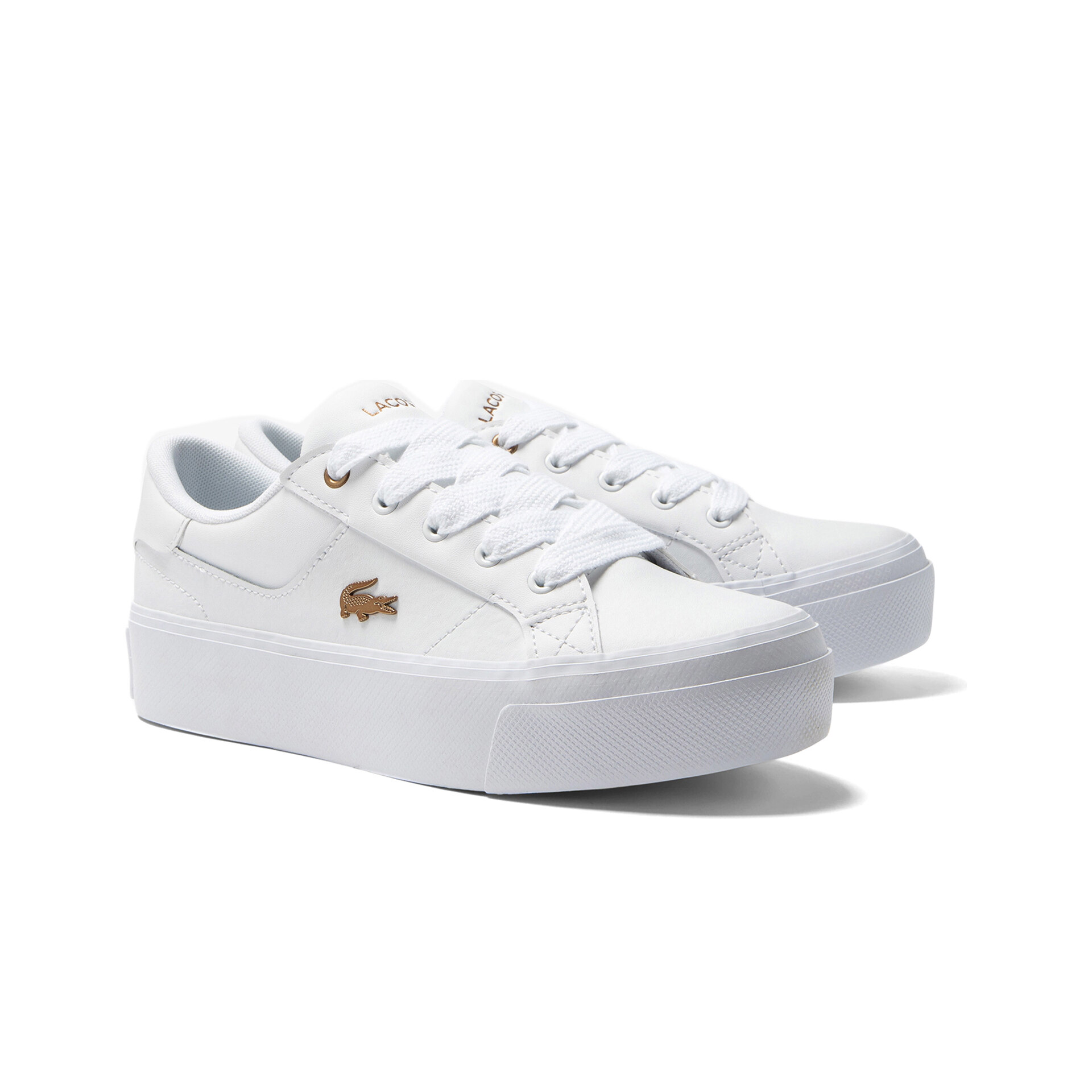 Lacoste Zapatillas Mujer ZIANE PLATFORM LEATHER SNEAKERS lateral interior Lacoste Zapatillas Mujer ZIANE PLATFORM LEATHER SNEAKERS lateral interior