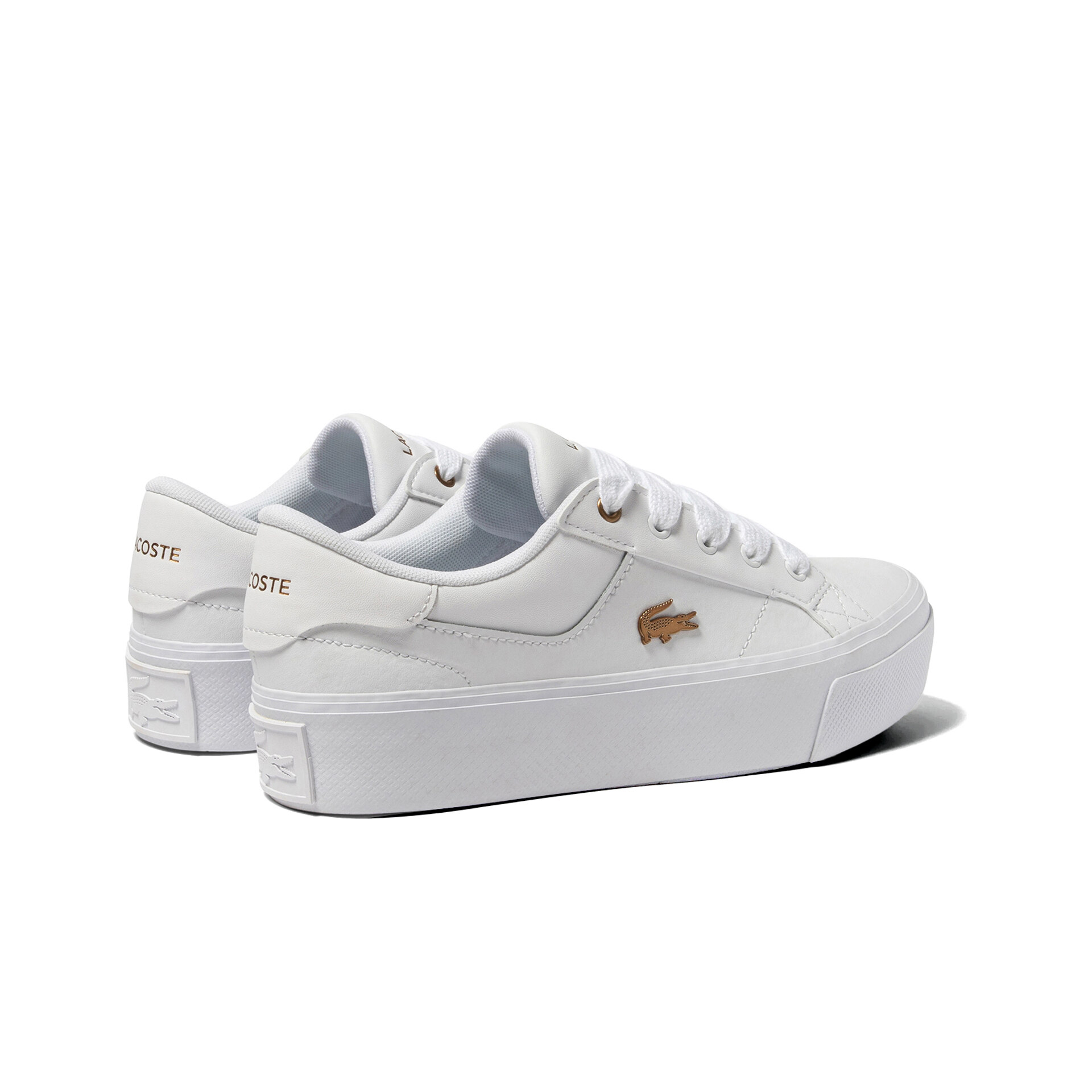 Lacoste Ziane Platform Leather Sneakers blanco zapatillas mujer