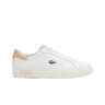 Lacoste Zapatillas Mujer POWERCOURT BLUSH LEATHER SNEAKERS lateral exterior