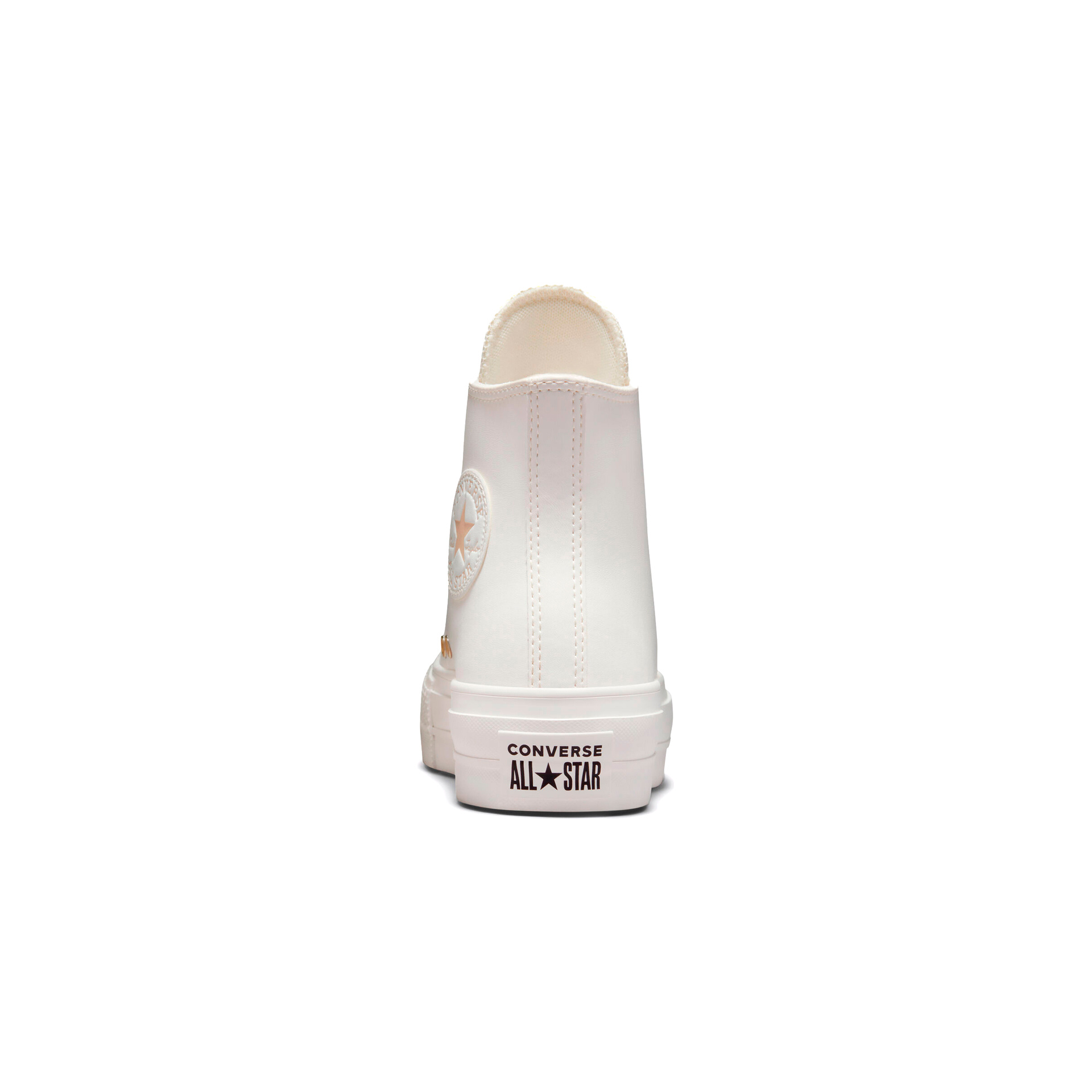 Converse Zapatillas Mujer CHUCK TAYLOR ALL STAR LIFT PLATFORM MONO WHITE vista trasera Converse Zapatillas Mujer CHUCK TAYLOR ALL STAR LIFT PLATFORM MONO WHITE vista trasera