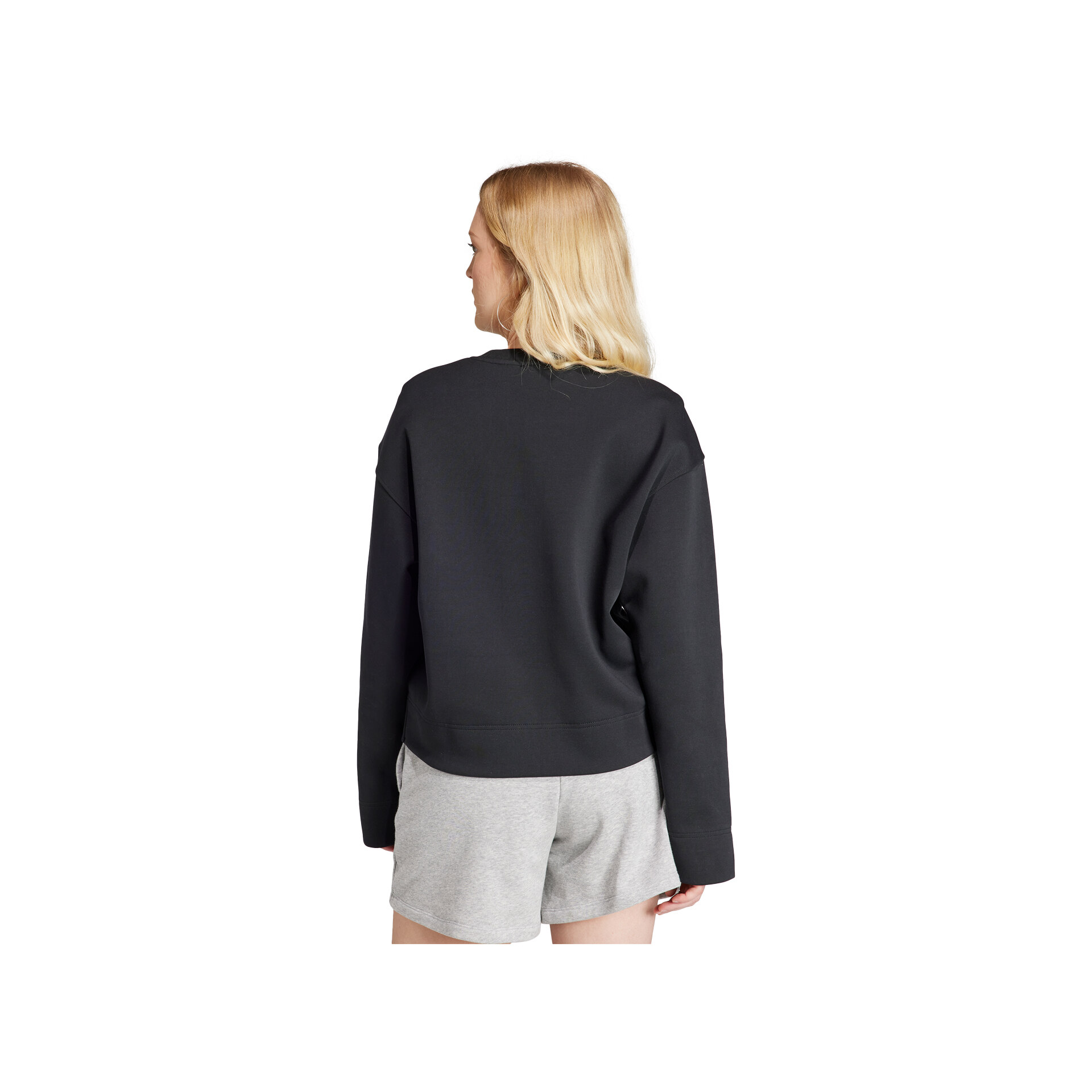 adidas Sudadera Mujer ESS SHORT SWEAT vista trasera adidas Sudadera Mujer ESS SHORT SWEAT vista trasera