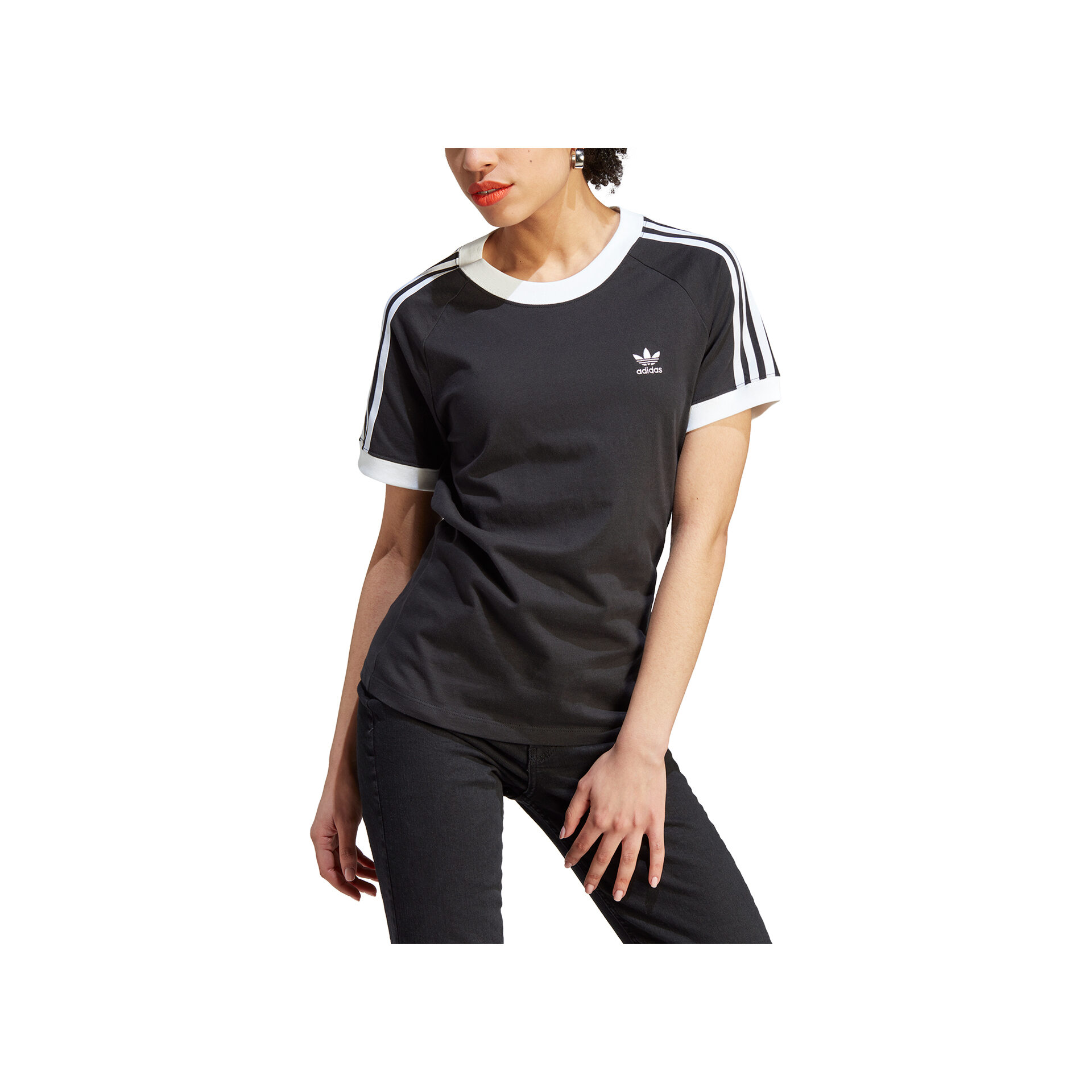 adidas Camiseta Mujer 3 S SLIM TEE vista trasera adidas Camiseta Mujer 3 S SLIM TEE vista trasera