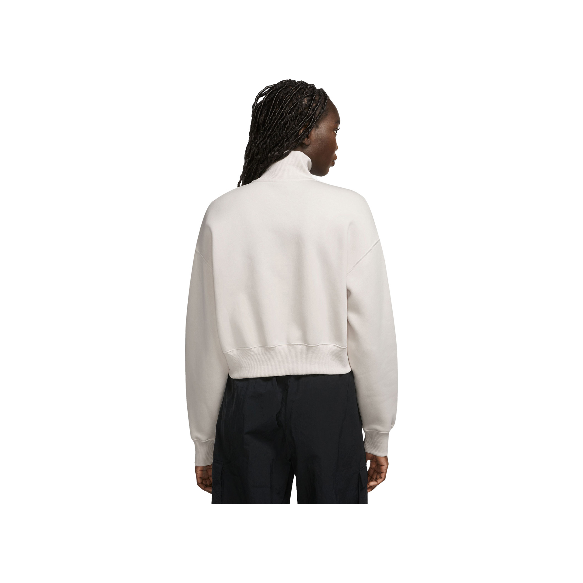 Nike Sudadera Mujer W NSW PHNX FLC QZ CROP vista trasera Nike Sudadera Mujer W NSW PHNX FLC QZ CROP vista trasera