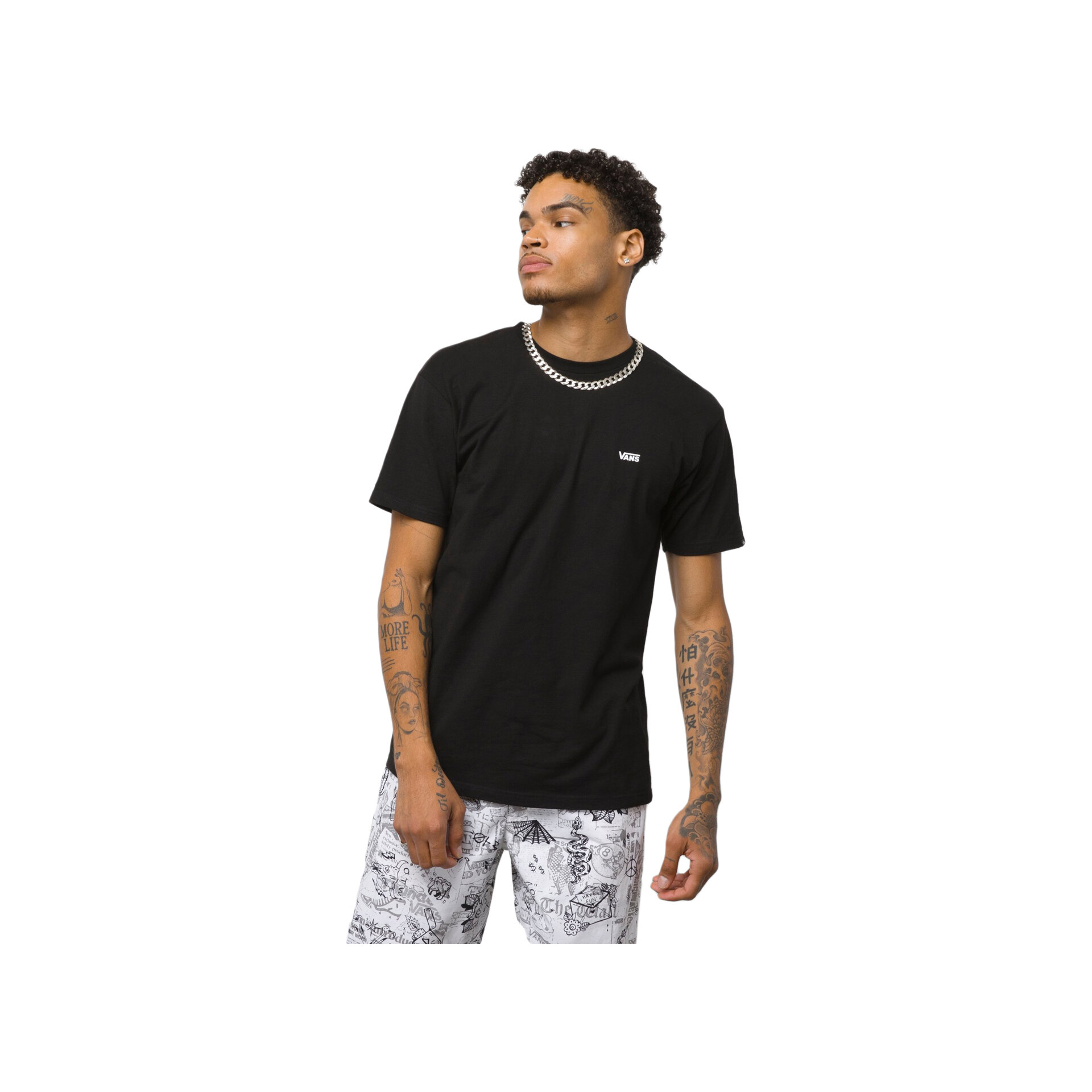 Vans Camiseta Hombre MN LEFT CHEST LOGO TEE vista trasera Vans Camiseta Hombre MN LEFT CHEST LOGO TEE vista trasera
