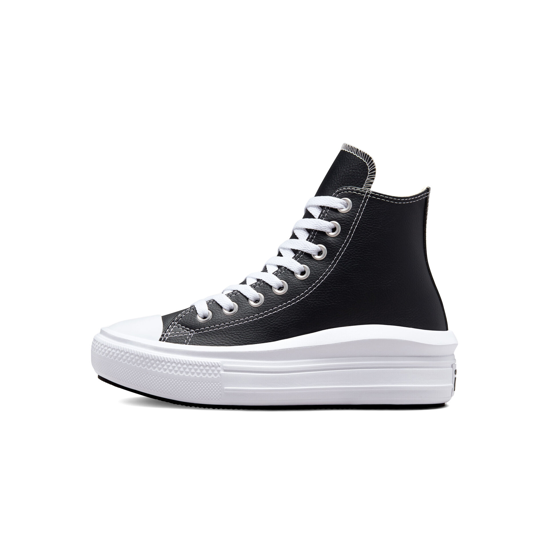 Converse Zapatillas Mujer CHUCK TAYLOR ALL STAR MOVE PLATFORM FOUNDATIONAL LEATHER lateral interior Converse Zapatillas Mujer CHUCK TAYLOR ALL STAR MOVE PLATFORM FOUNDATIONAL LEATHER lateral interior