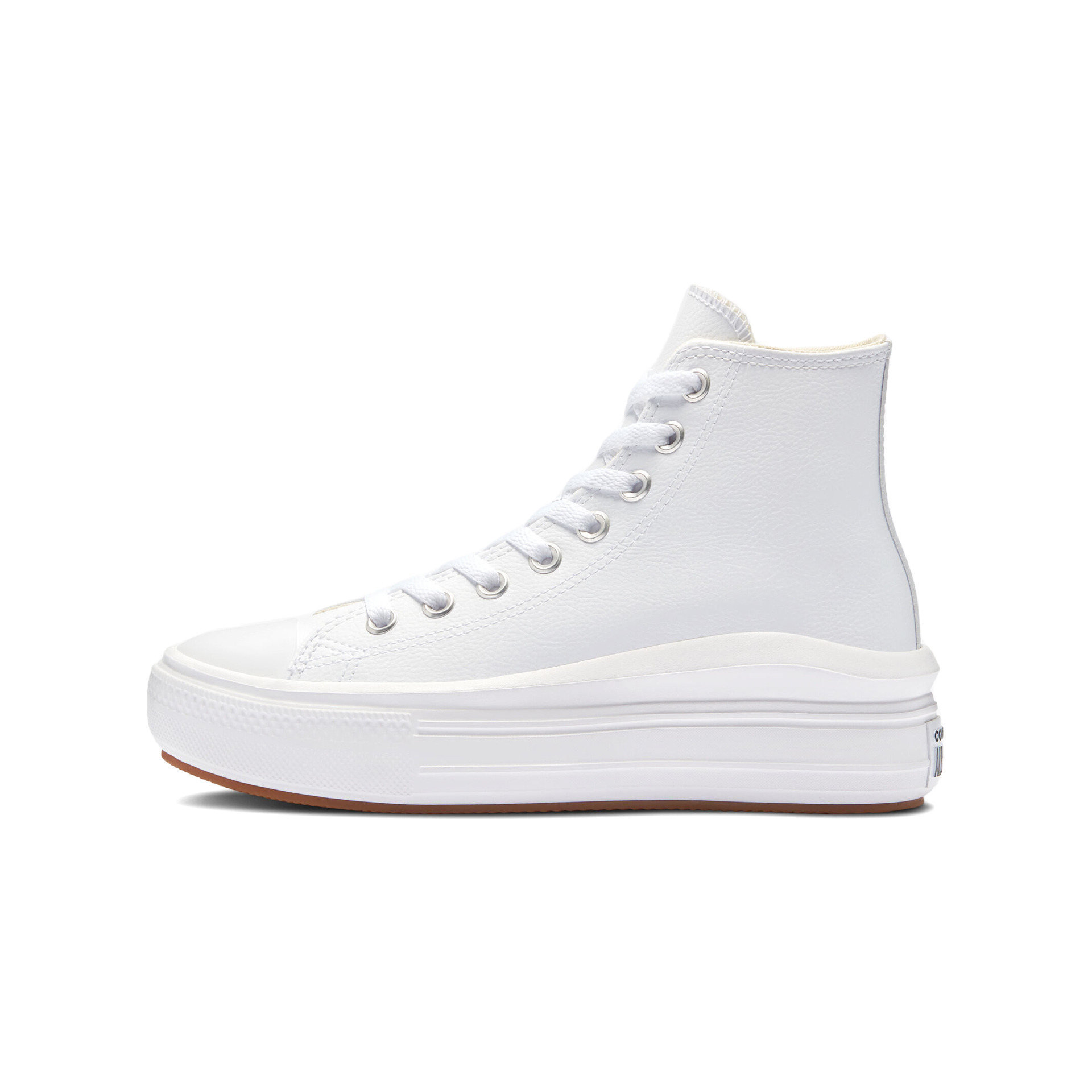 Converse Zapatillas Mujer CHUCK TAYLOR ALL STAR MOVE PLATFORM FOUNDATIONAL LEATHER lateral interior Converse Zapatillas Mujer CHUCK TAYLOR ALL STAR MOVE PLATFORM FOUNDATIONAL LEATHER lateral interior