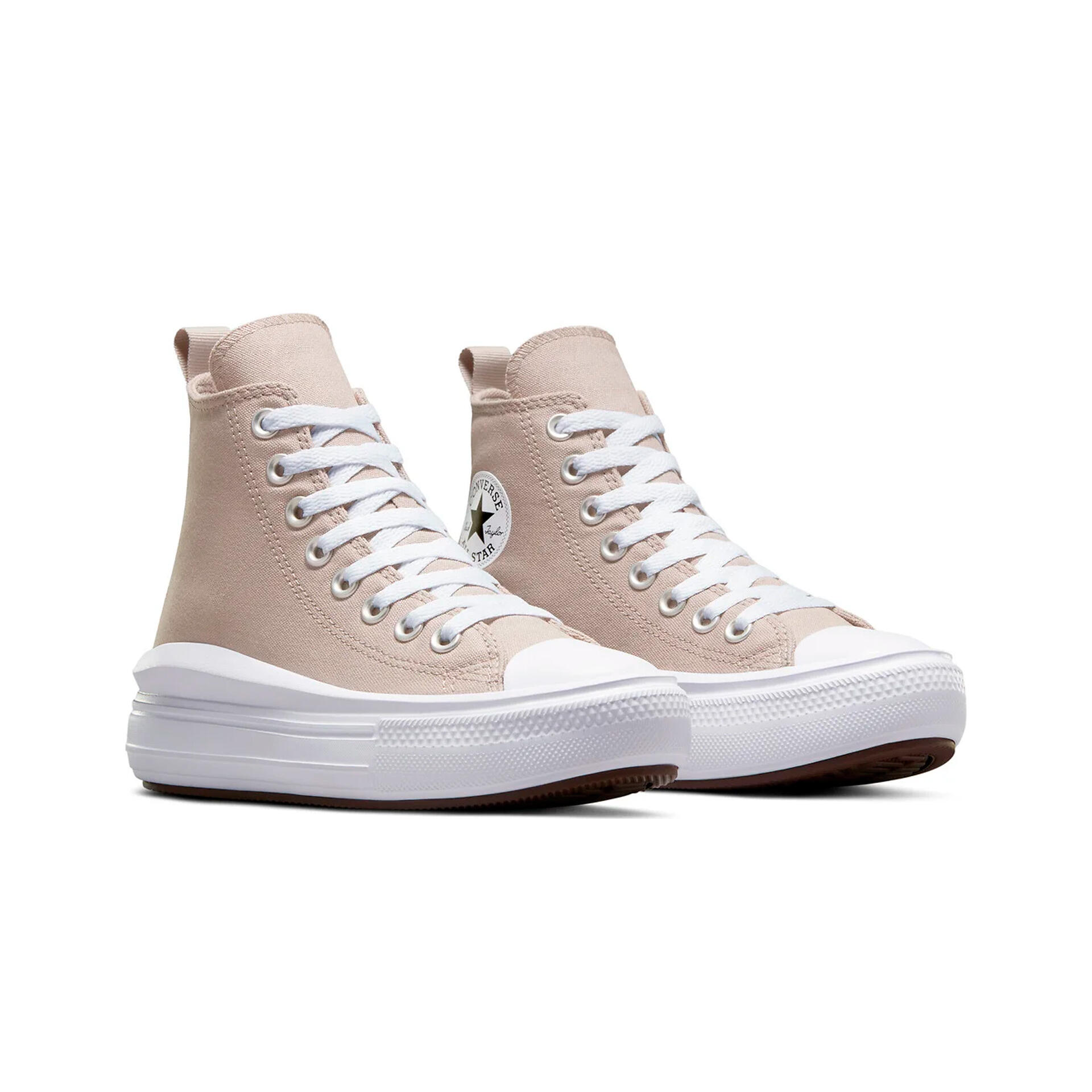 Converse Zapatillas Niña/os CHUCK TAYLOR ALL STAR MOVE PLATFORM COATED LEATHER lateral interior Converse Zapatillas Niña/os CHUCK TAYLOR ALL STAR MOVE PLATFORM COATED LEATHER lateral interior