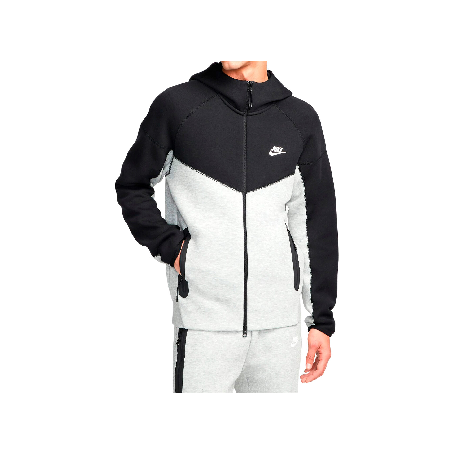 Nike Sudadera Hombre M NK TCH FLC FZ WR HOODIE vista frontal Nike Sudadera Hombre M NK TCH FLC FZ WR HOODIE vista frontal