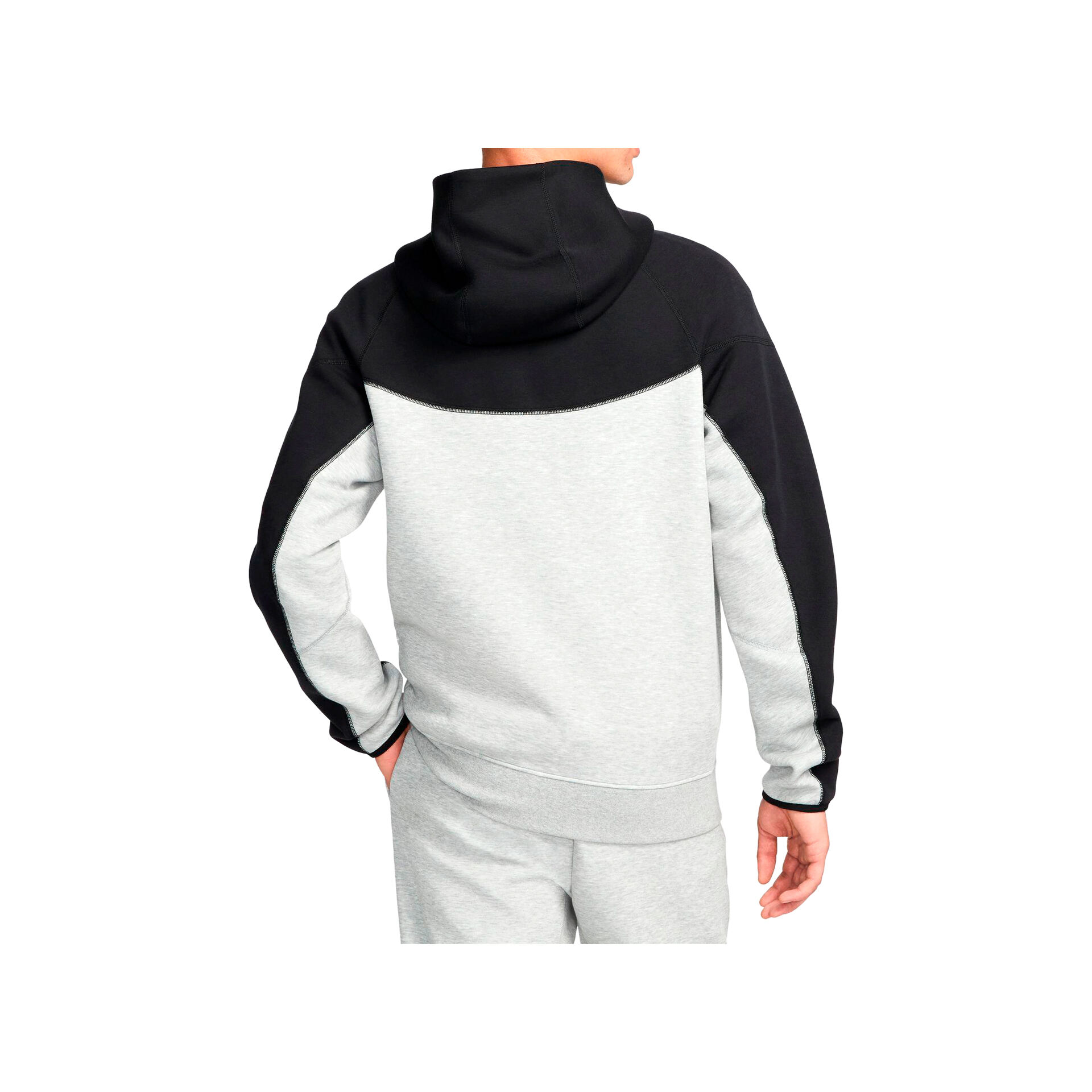 Nike Sudadera Hombre M NK TCH FLC FZ WR HOODIE vista trasera Nike Sudadera Hombre M NK TCH FLC FZ WR HOODIE vista trasera