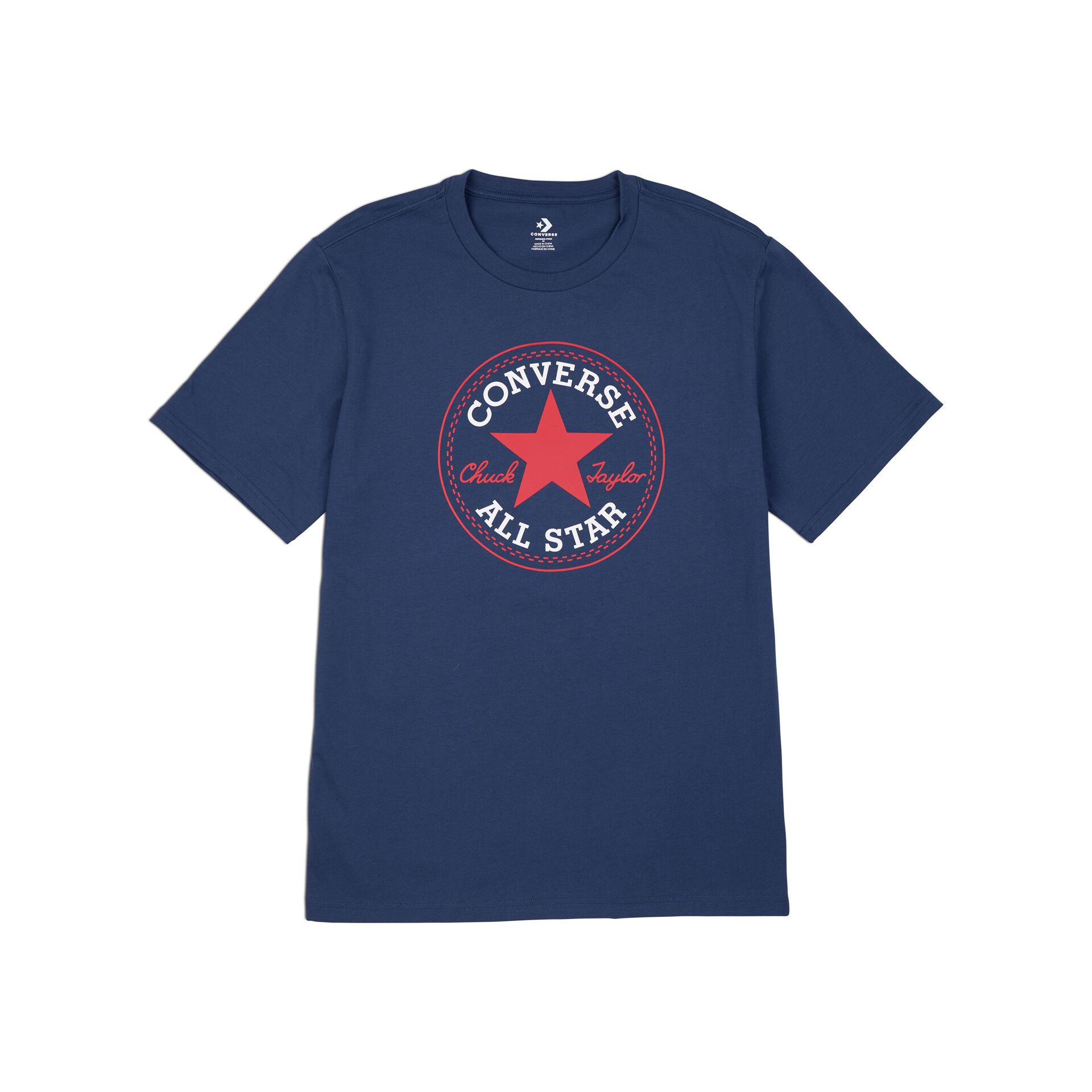 Converse Camiseta Hombre ALL STAR PATCH LOGO STANDARD vista frontal Converse Camiseta Hombre ALL STAR PATCH LOGO STANDARD vista frontal