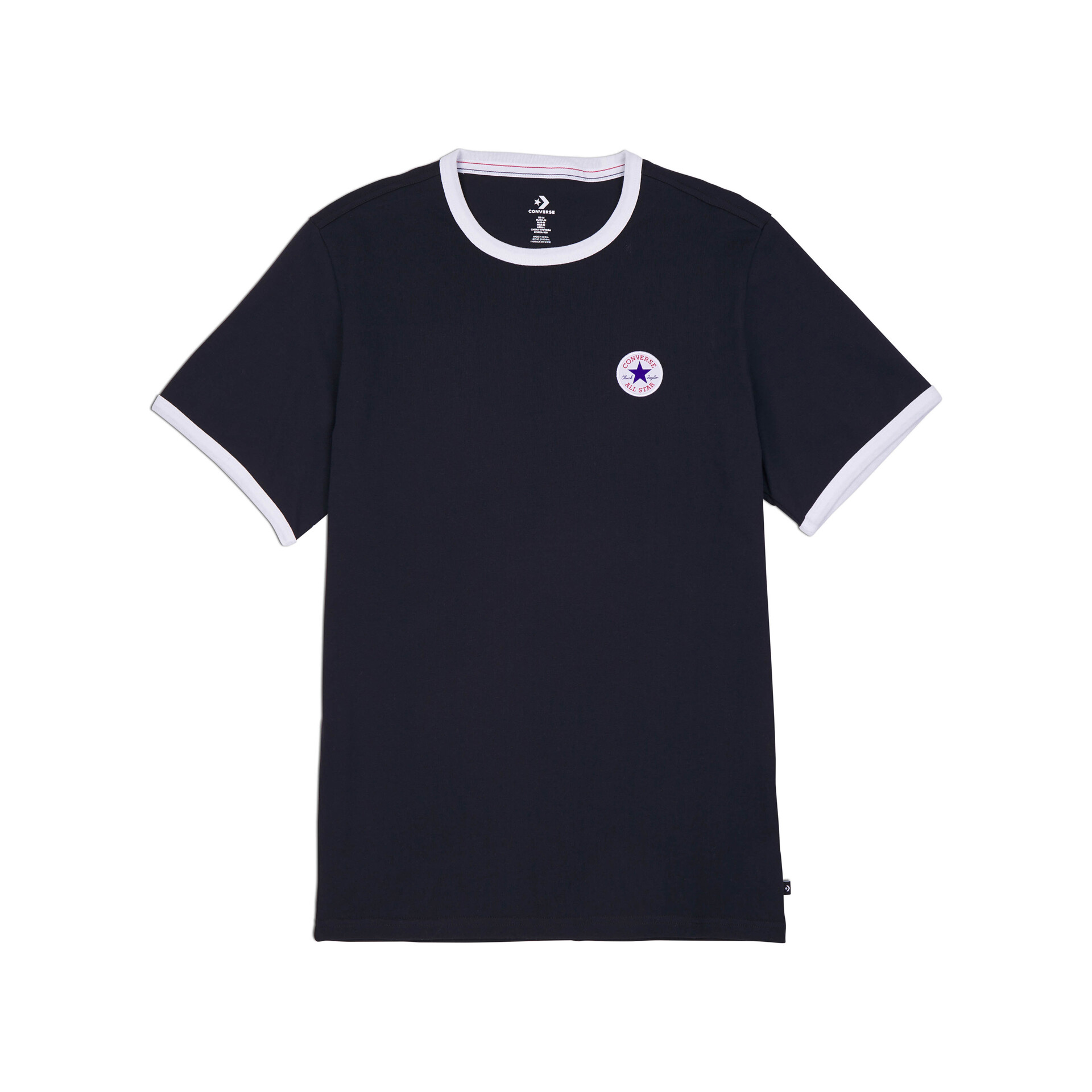 Converse Camiseta Hombre MEN'S CONVERSE RINGER SHORT SLEEVE T-SHIRT vista frontal Converse Camiseta Hombre MEN'S CONVERSE RINGER SHORT SLEEVE T-SHIRT vista frontal
