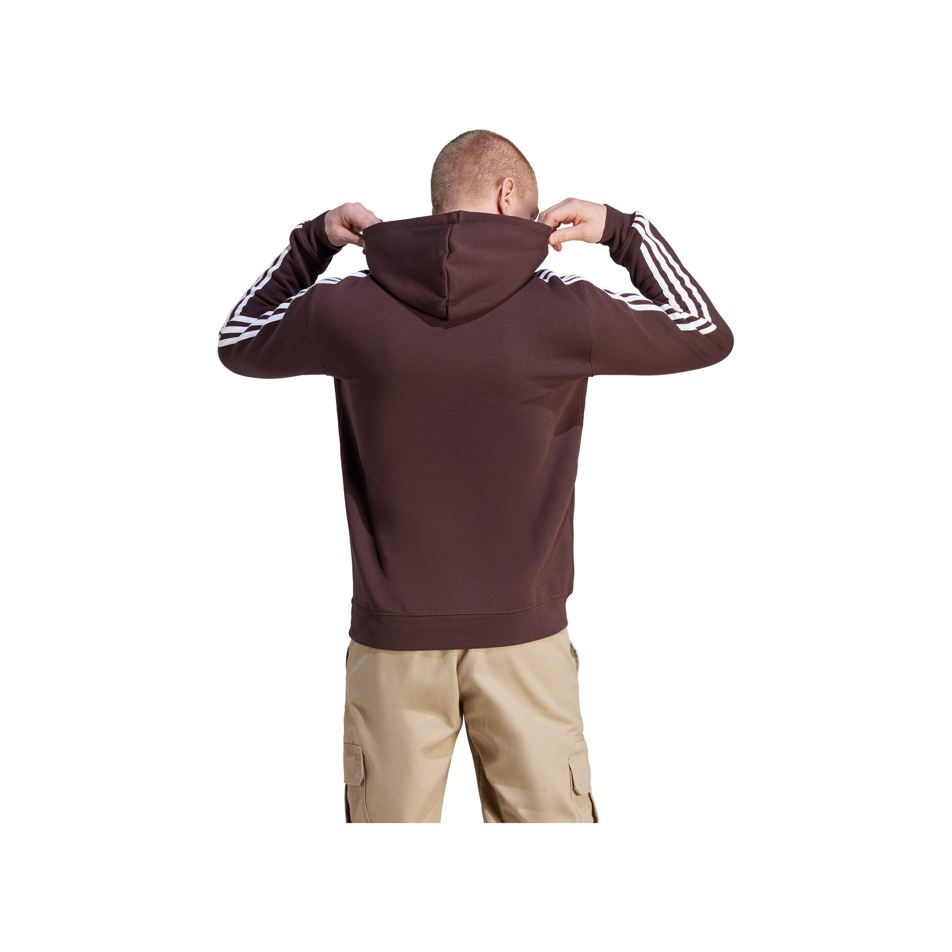 adidas Sudadera Hombre 3-STRIPES HOODY vista trasera adidas Sudadera Hombre 3-STRIPES HOODY vista trasera