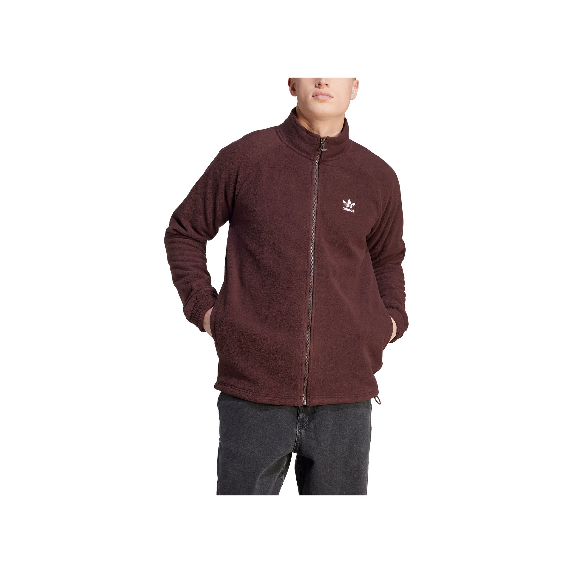 adidas Chaqueta Hombre TREFOIL FZ TEDD vista frontal adidas Chaqueta Hombre TREFOIL FZ TEDD vista frontal
