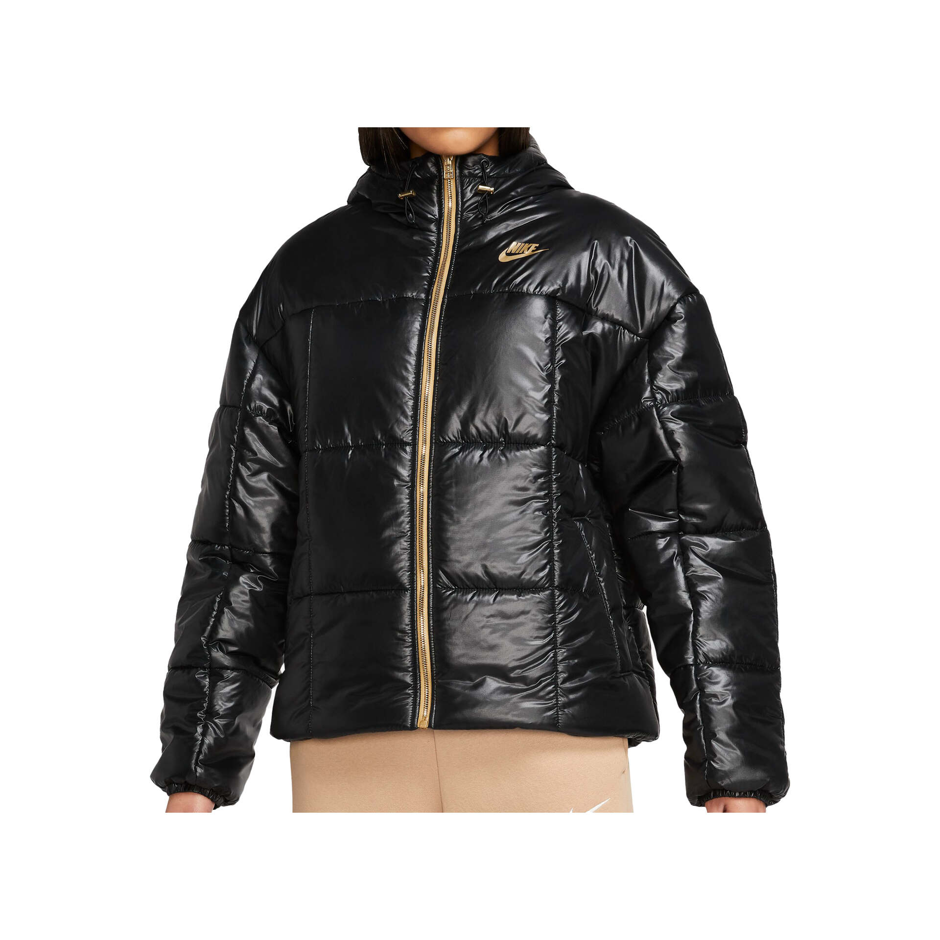 Nike Chaqueta Mujer W NSW PE SHINE PUFFER vista frontal Nike Chaqueta Mujer W NSW PE SHINE PUFFER vista frontal