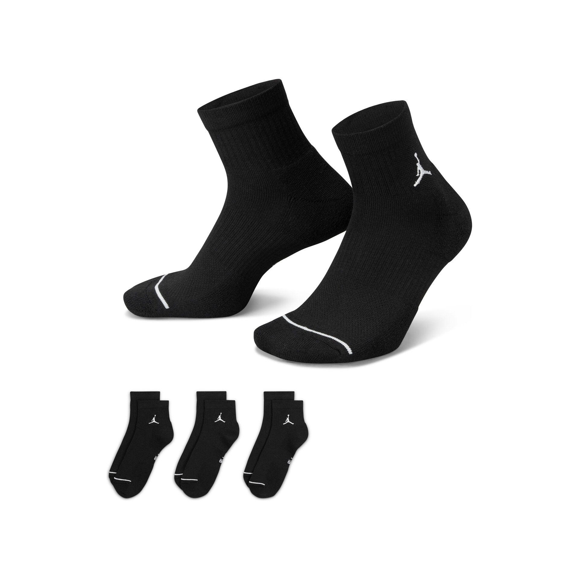 Nike Calcetines U J ED CUSH POLY ANKLE 3PR 144 vista frontal Nike Calcetines U J ED CUSH POLY ANKLE 3PR 144 vista frontal
