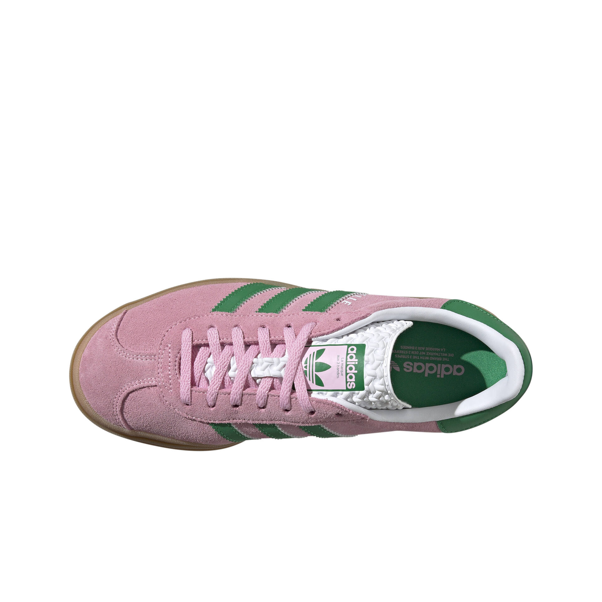 adidas Zapatillas Mujer GAZELLE BOLD W vista frontal girada 45º adidas Zapatillas Mujer GAZELLE BOLD W vista frontal girada 45º