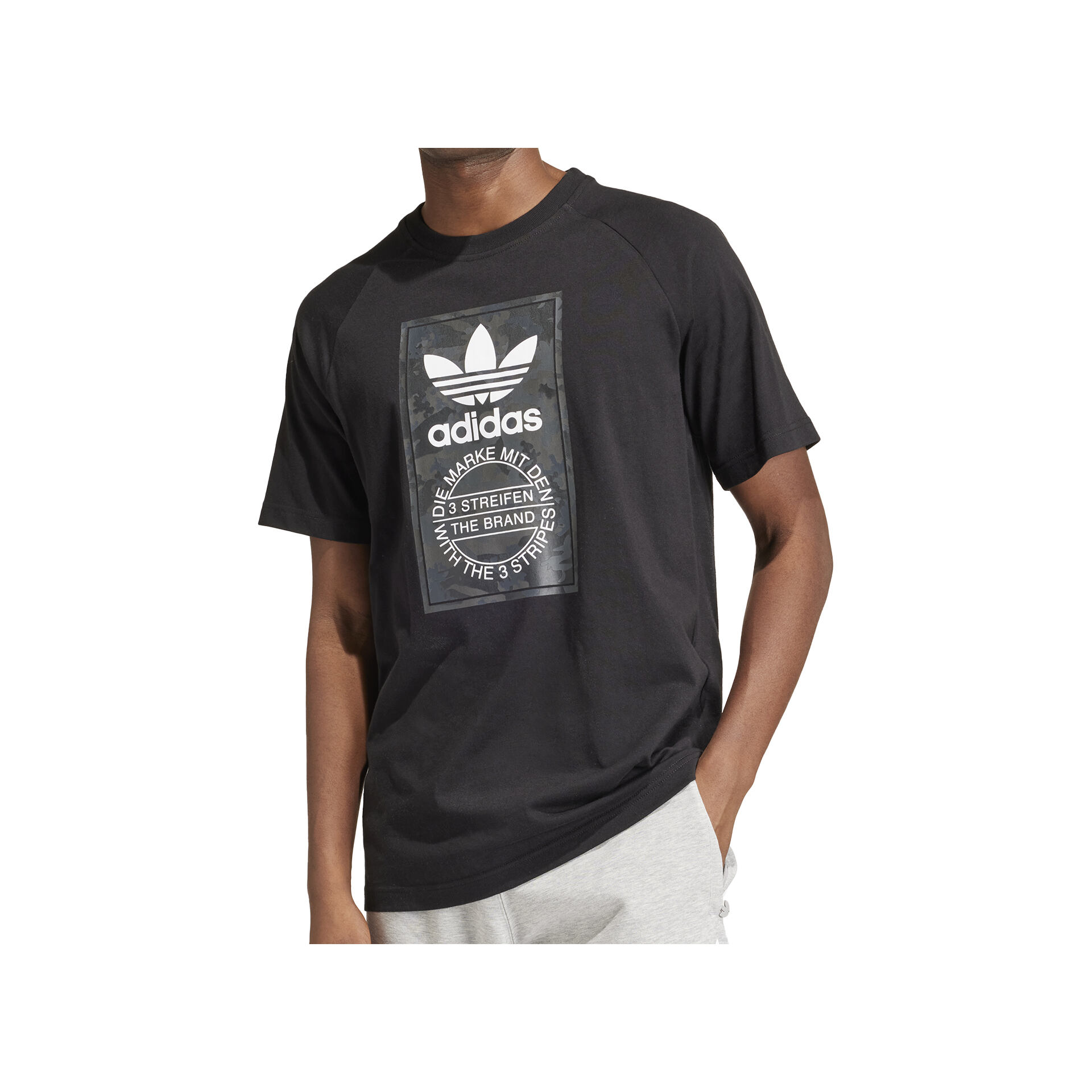 adidas Camiseta Hombre CAMO TONGUE TEE vista frontal adidas Camiseta Hombre CAMO TONGUE TEE vista frontal