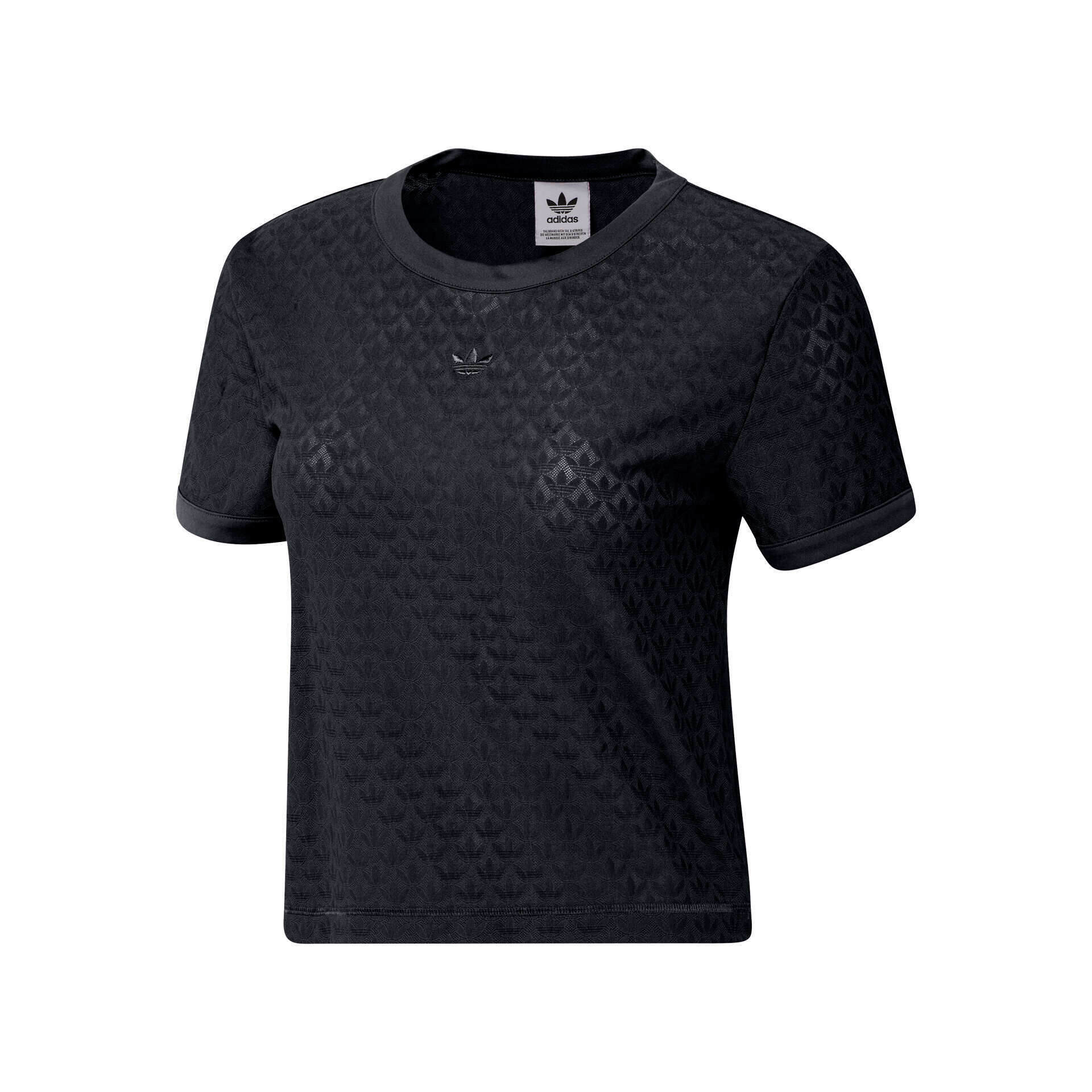adidas Camiseta Mujer LACE CROP TEE vista frontal adidas Camiseta Mujer LACE CROP TEE vista frontal