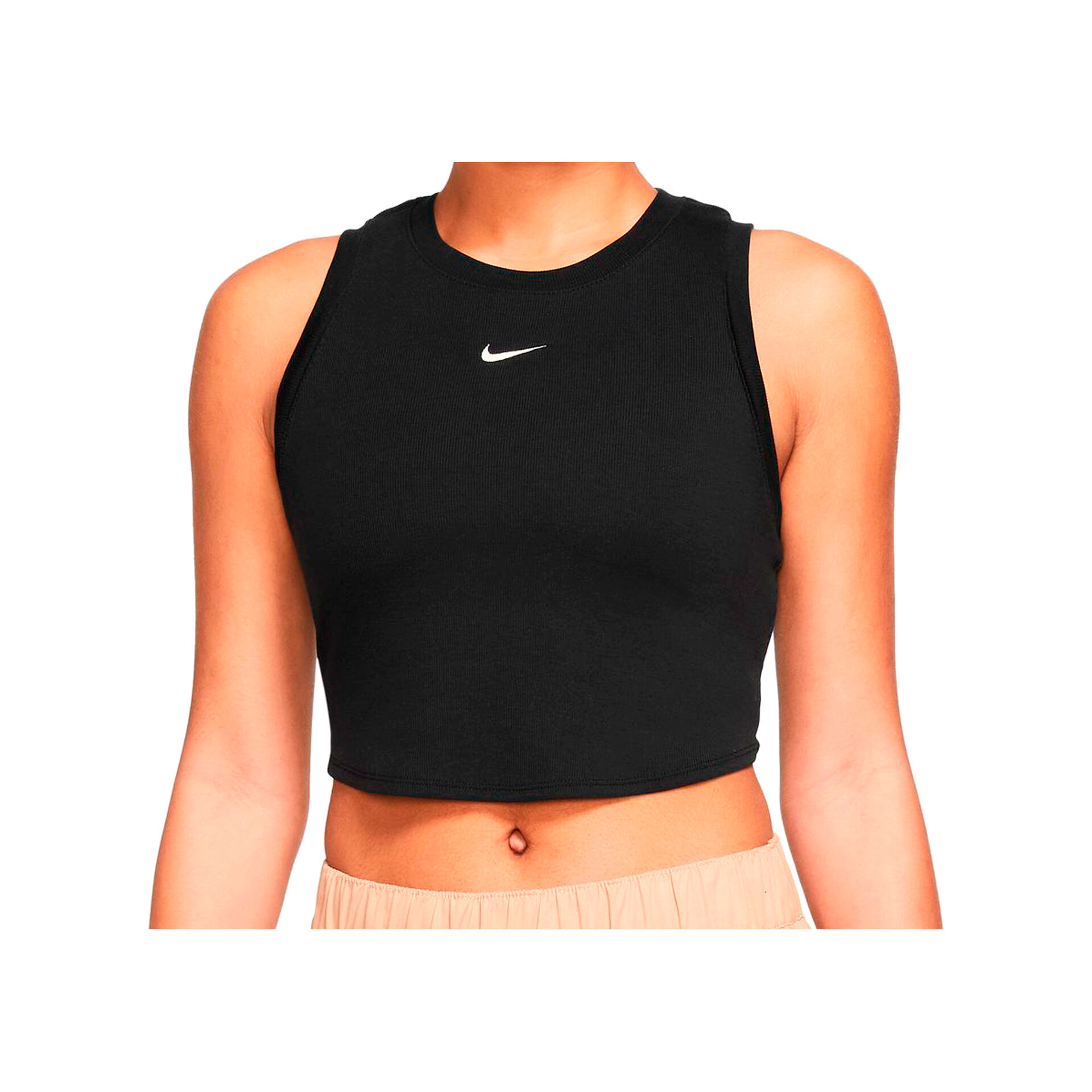 Nike Camiseta Mujer W NSW ESSNTL RIB CRP TANK vista frontal Nike Camiseta Mujer W NSW ESSNTL RIB CRP TANK vista frontal