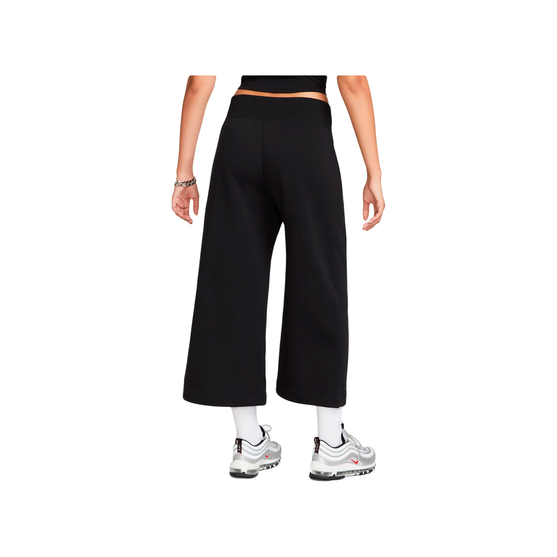 Nike Pantalón Mujer W NSW PHNX FLC HR CROP SWTP vista trasera Nike Pantalón Mujer W NSW PHNX FLC HR CROP SWTP vista trasera