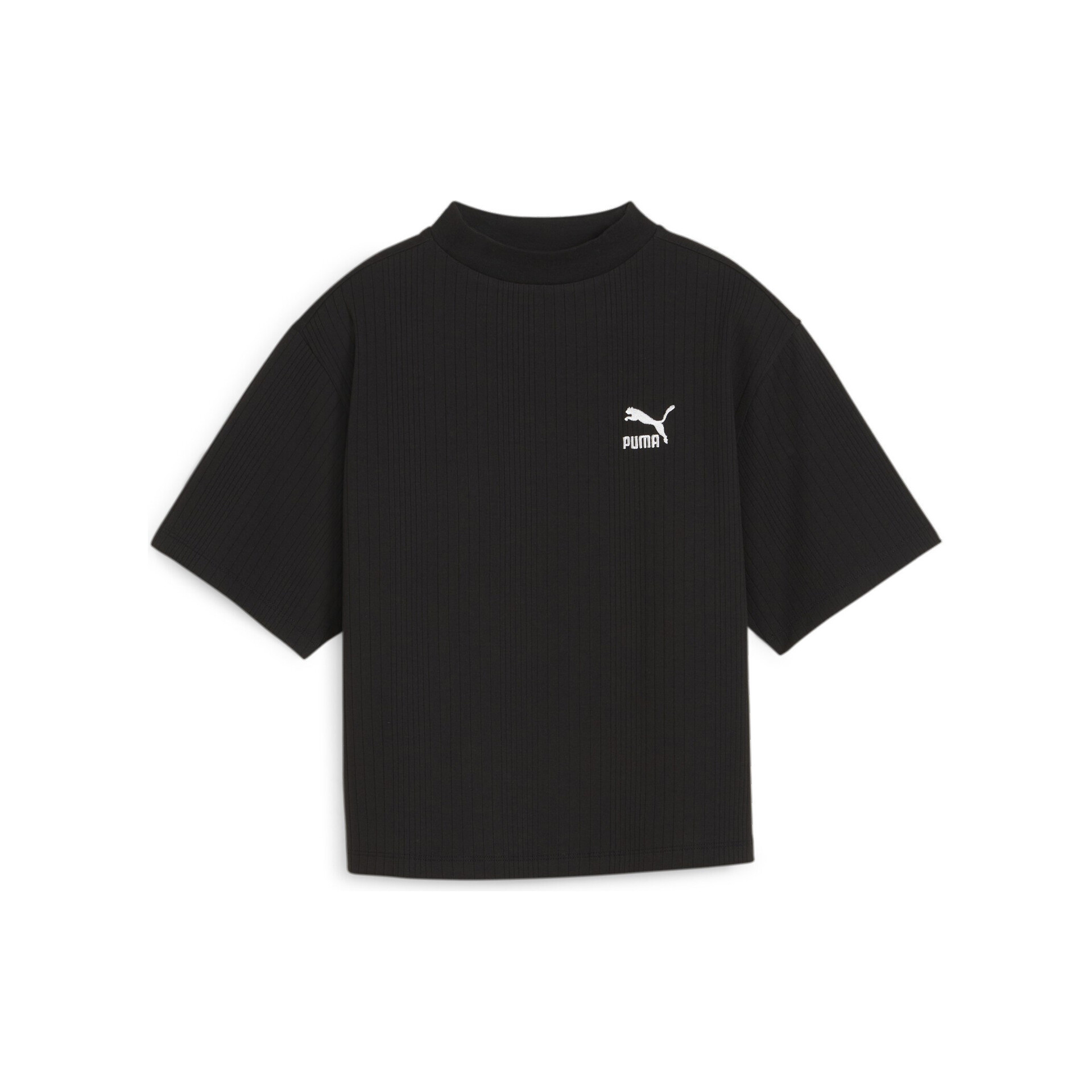 Puma Camiseta Mujer CLASSICS Ribbed Rela vista frontal Puma Camiseta Mujer CLASSICS Ribbed Rela vista frontal