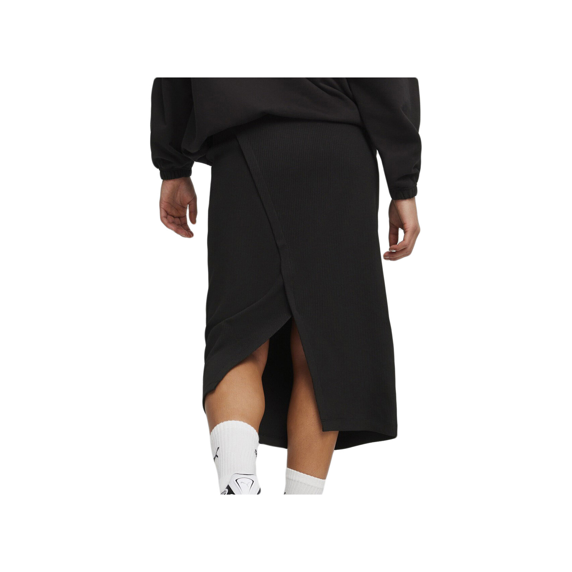 Puma Falda Classics Ribbed Midi vista trasera Puma Falda Classics Ribbed Midi vista trasera