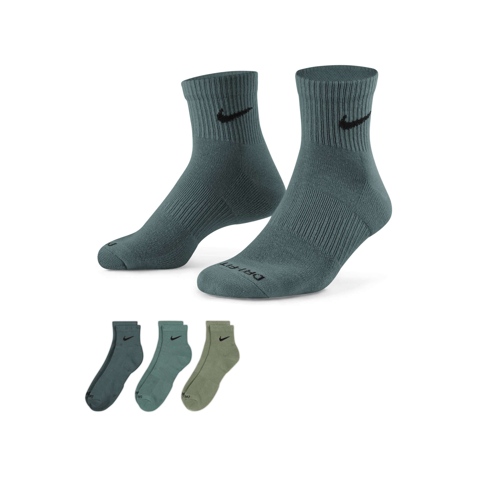 Nike Calcetines U NK EVRY PLS CSH ANK 3PR 132 vista frontal Nike Calcetines U NK EVRY PLS CSH ANK 3PR 132 vista frontal