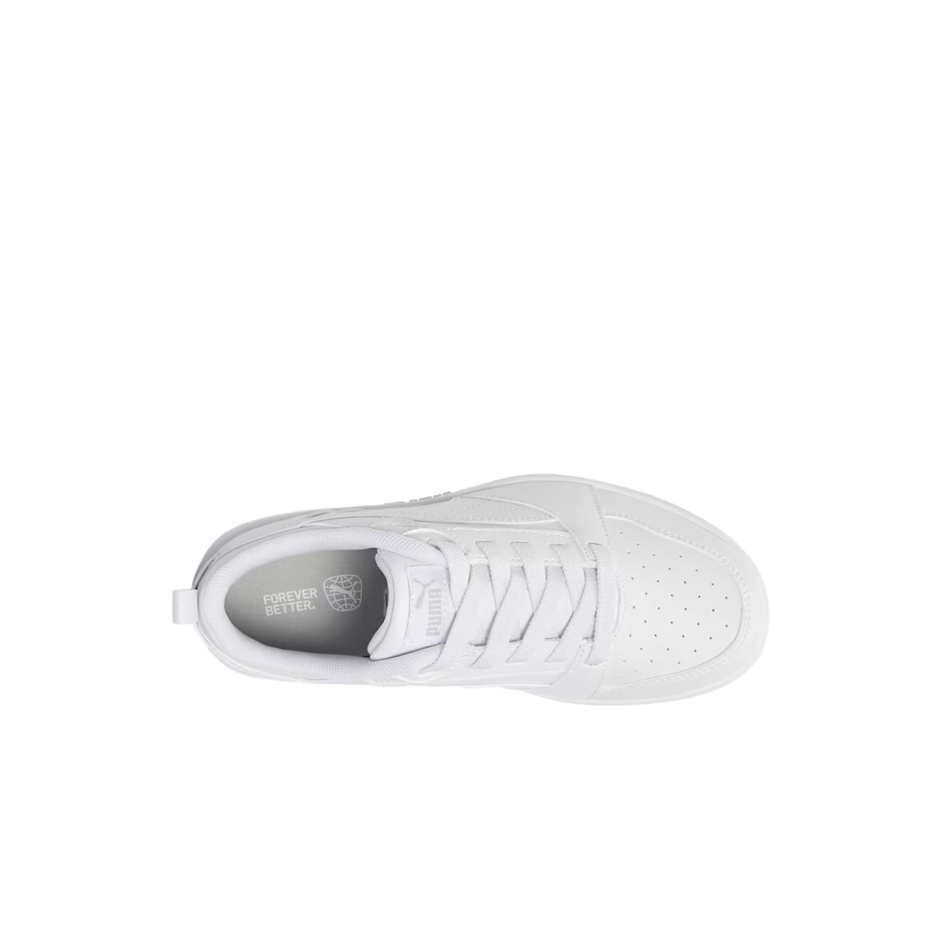 Puma Zapatillas Niña/os Puma Rebound V6 Lo A vista frontal girada 45º Puma Zapatillas Niña/os Puma Rebound V6 Lo A vista frontal girada 45º