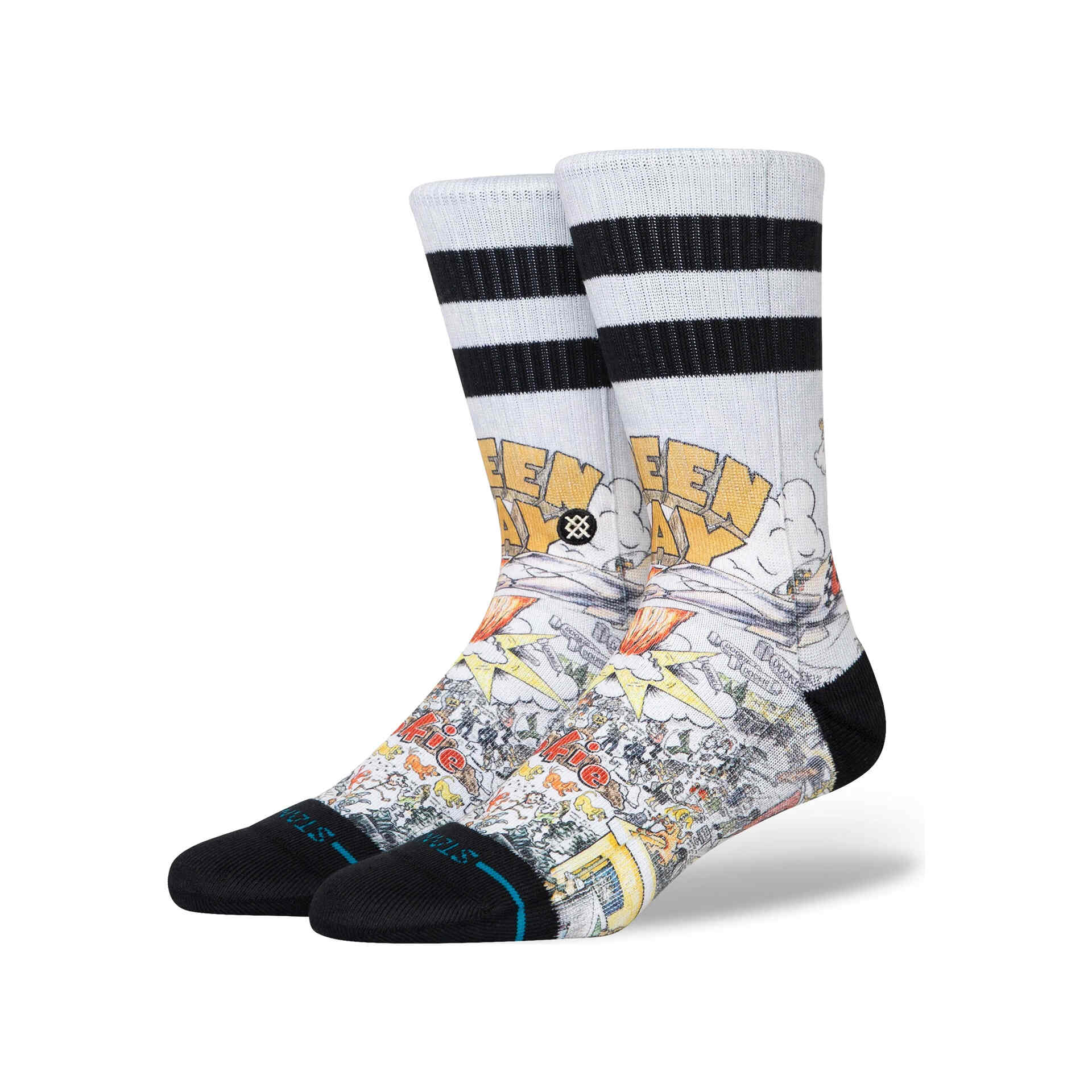 Stance Calcetines BASKET CASE CREW vista frontal Stance Calcetines BASKET CASE CREW vista frontal