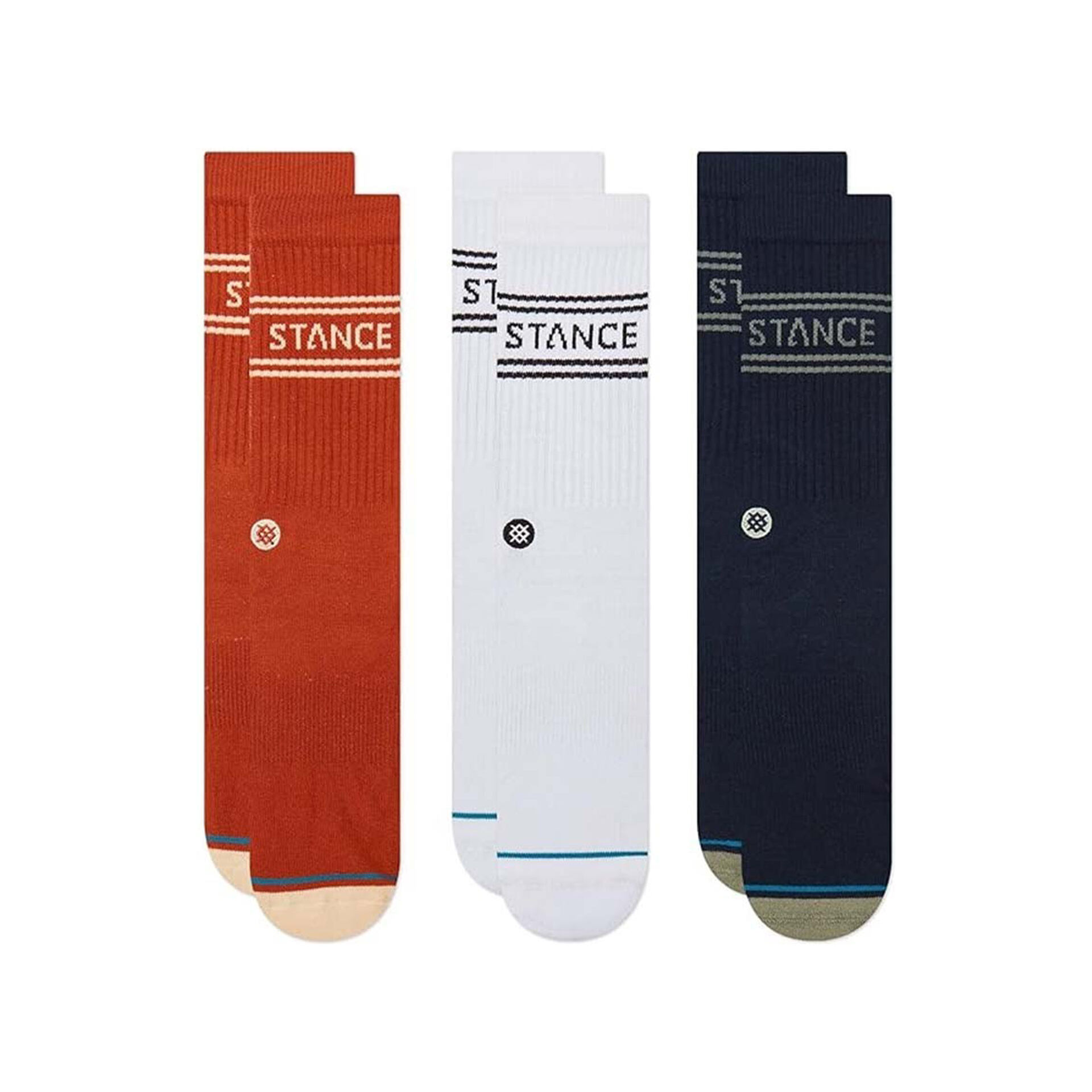 Stance Calcetines BASIC 3 PACK CREW vista frontal Stance Calcetines BASIC 3 PACK CREW vista frontal