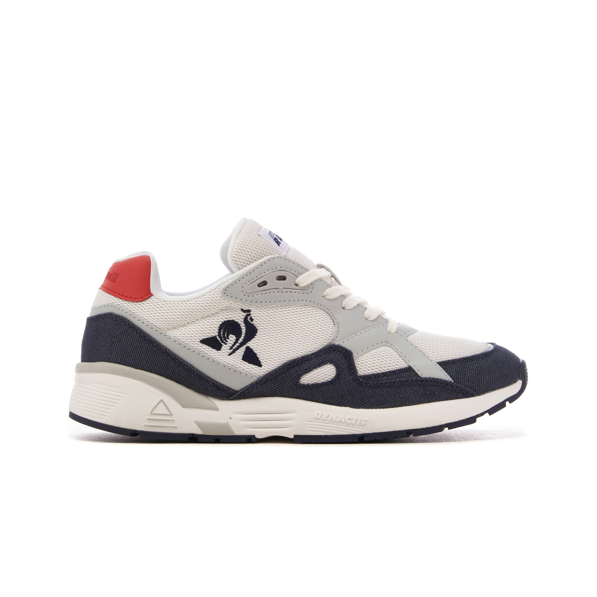Le Coq Sportif Zapatillas Hombre DYNACTIF R850 TRICOLORE DENIM lateral exterior Le Coq Sportif Zapatillas Hombre DYNACTIF R850 TRICOLORE DENIM lateral exterior