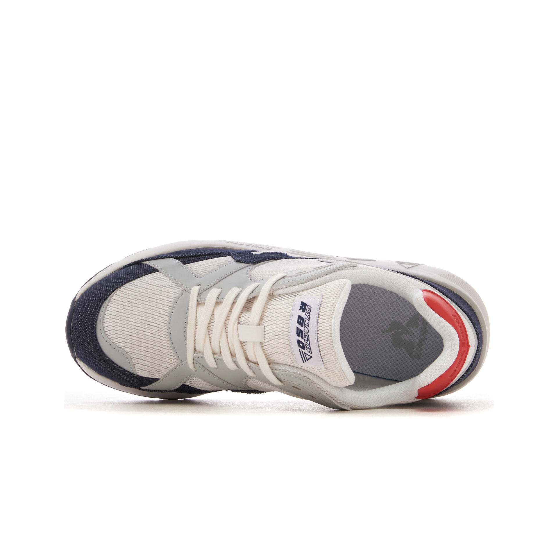Le Coq Sportif Zapatillas Hombre DYNACTIF R850 TRICOLORE DENIM vista trasera Le Coq Sportif Zapatillas Hombre DYNACTIF R850 TRICOLORE DENIM vista trasera