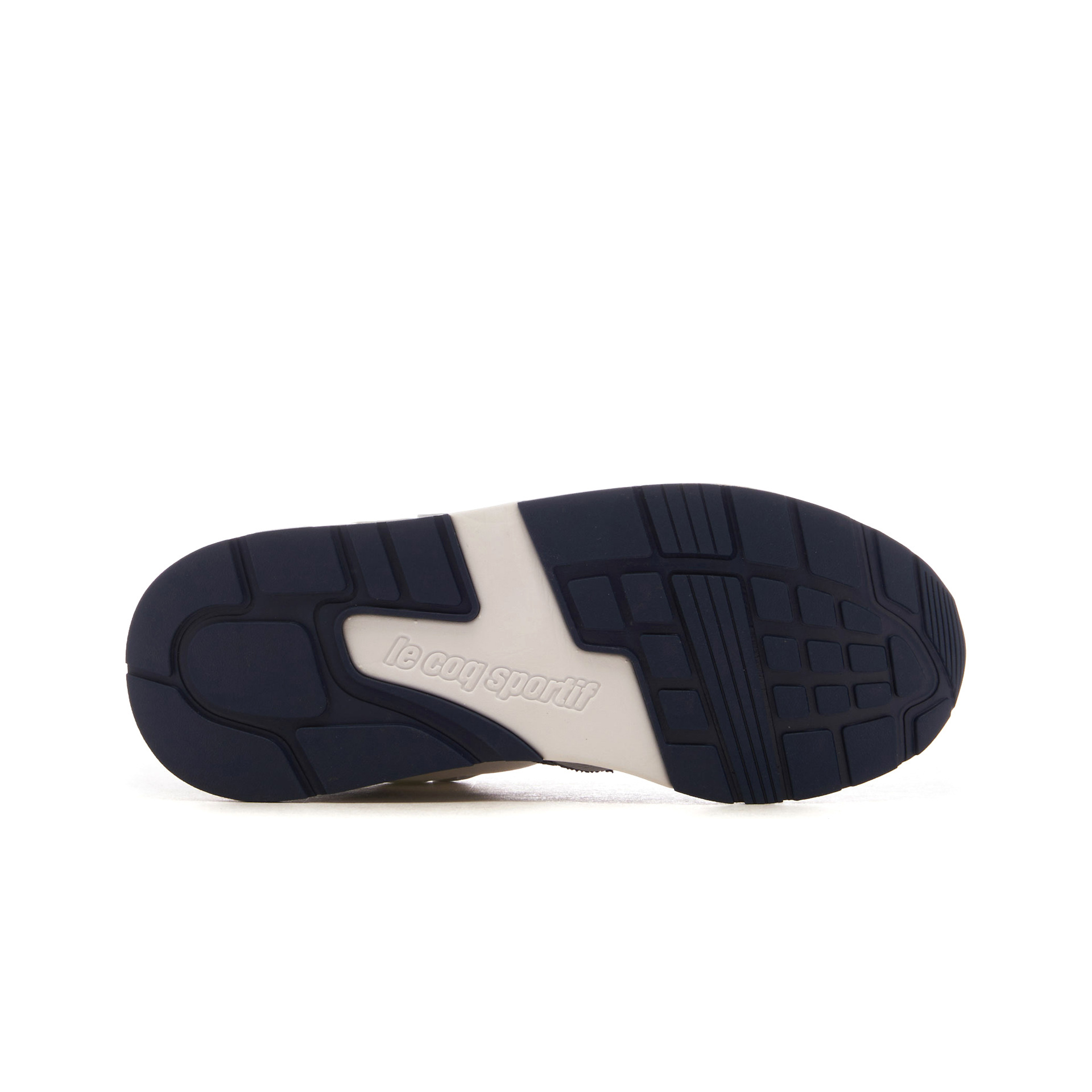 Le Coq Sportif Zapatillas Hombre DYNACTIF R850 TRICOLORE DENIM vista frontal girada 45º Le Coq Sportif Zapatillas Hombre DYNACTIF R850 TRICOLORE DENIM vista frontal girada 45º