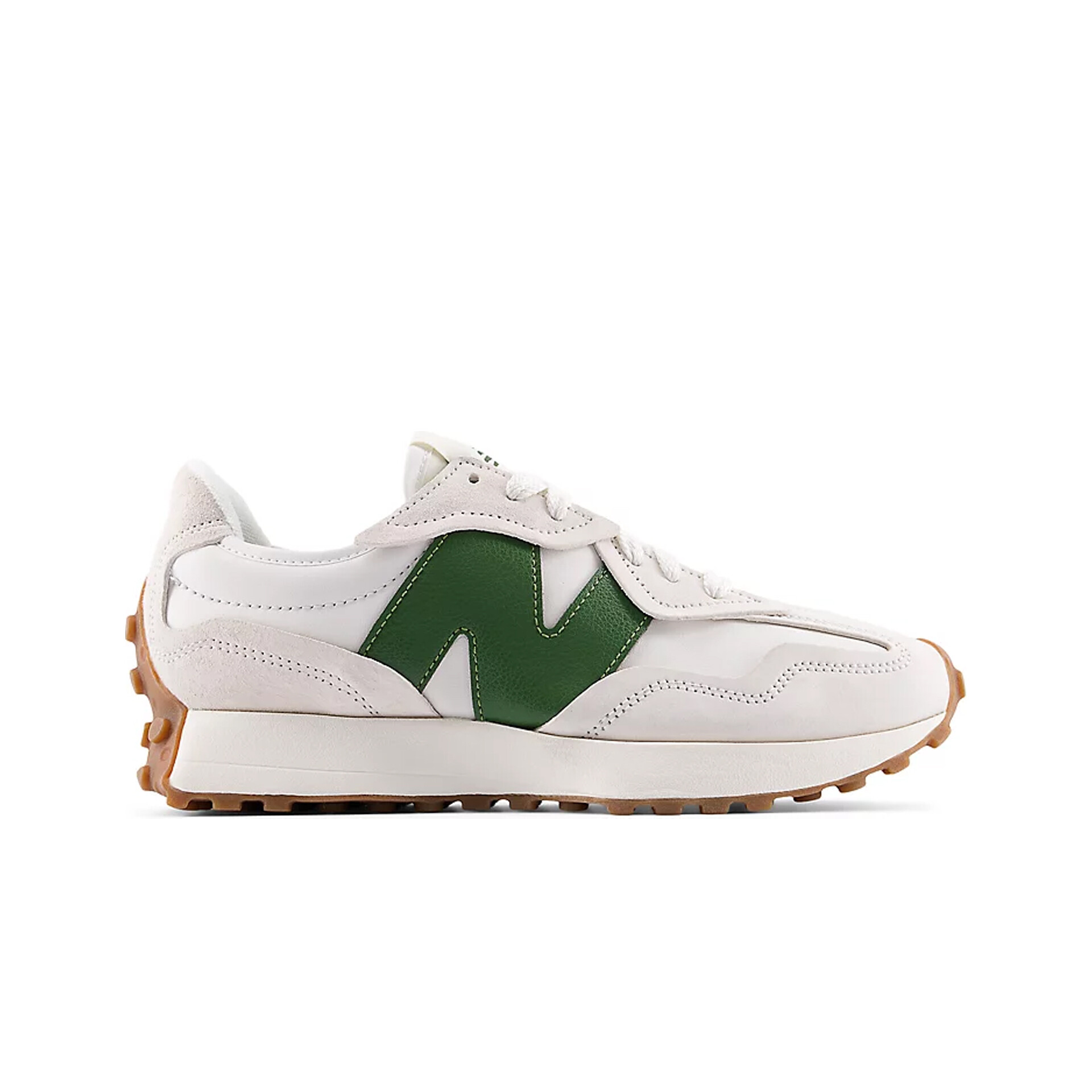 Para mujer. W327V1_LI Zapatillas de piel 327 beige (37.5), Plano, Ante, Cordones, Casual